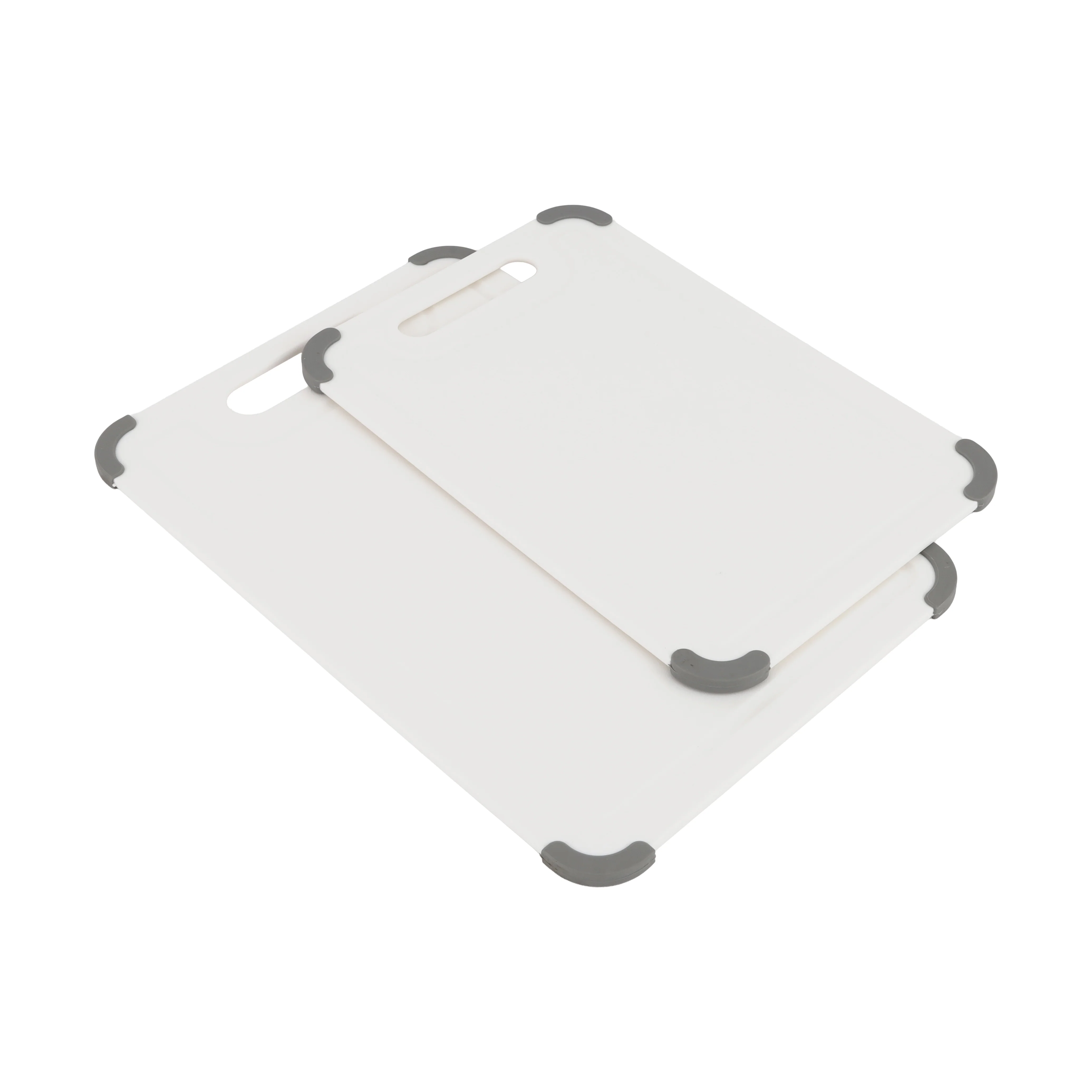Royalford RF12821 2PC Cutting Board Set | Non-Slip TPR Edges | Premium PP Plastic Chopping Boards for Vegetables, Fruits, Meat & Bread | Durable Non-Absorbent Design - Image 2