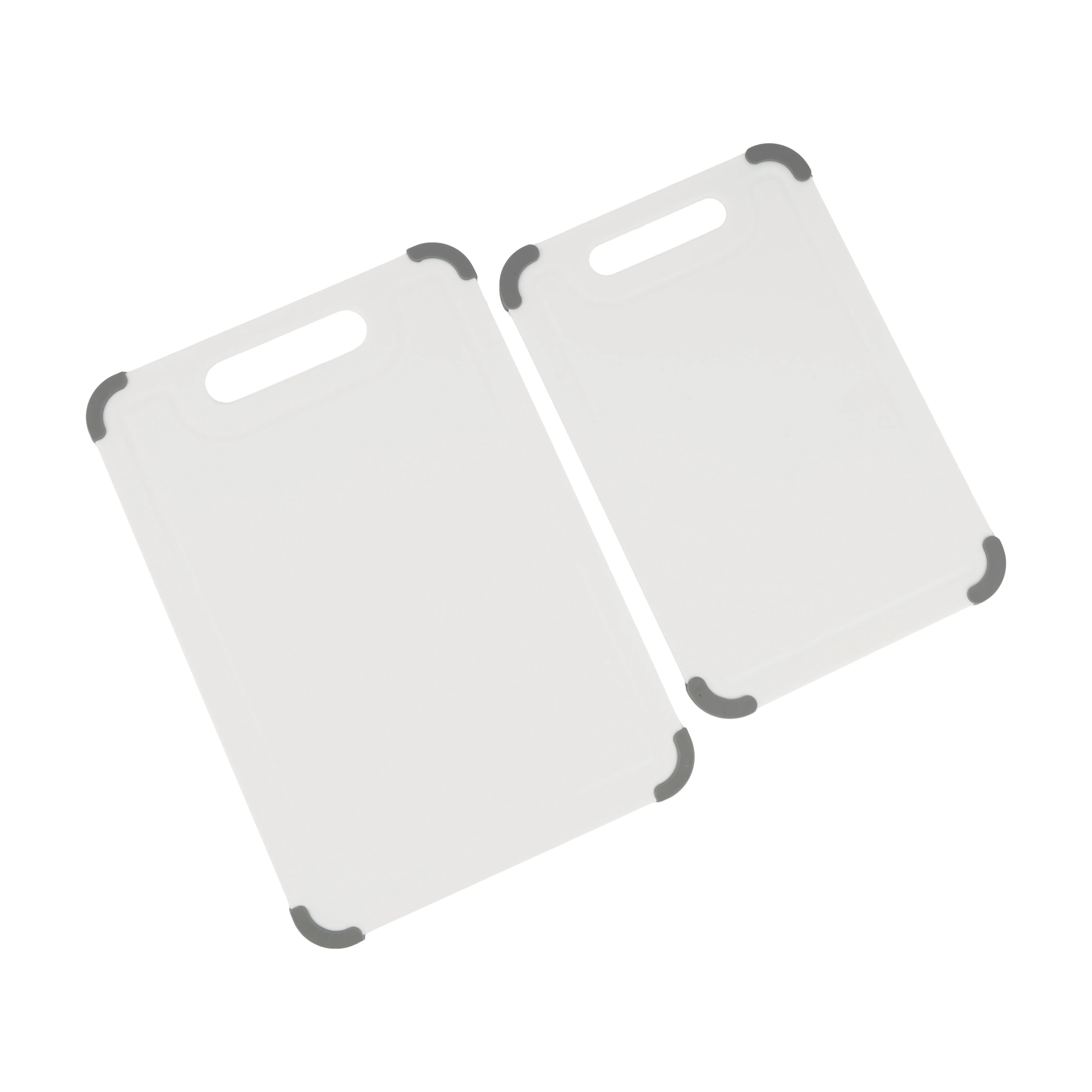 Royalford RF12821 2PC Cutting Board Set | Non-Slip TPR Edges | Premium PP Plastic Chopping Boards for Vegetables, Fruits, Meat & Bread | Durable Non-Absorbent Design - Image 3