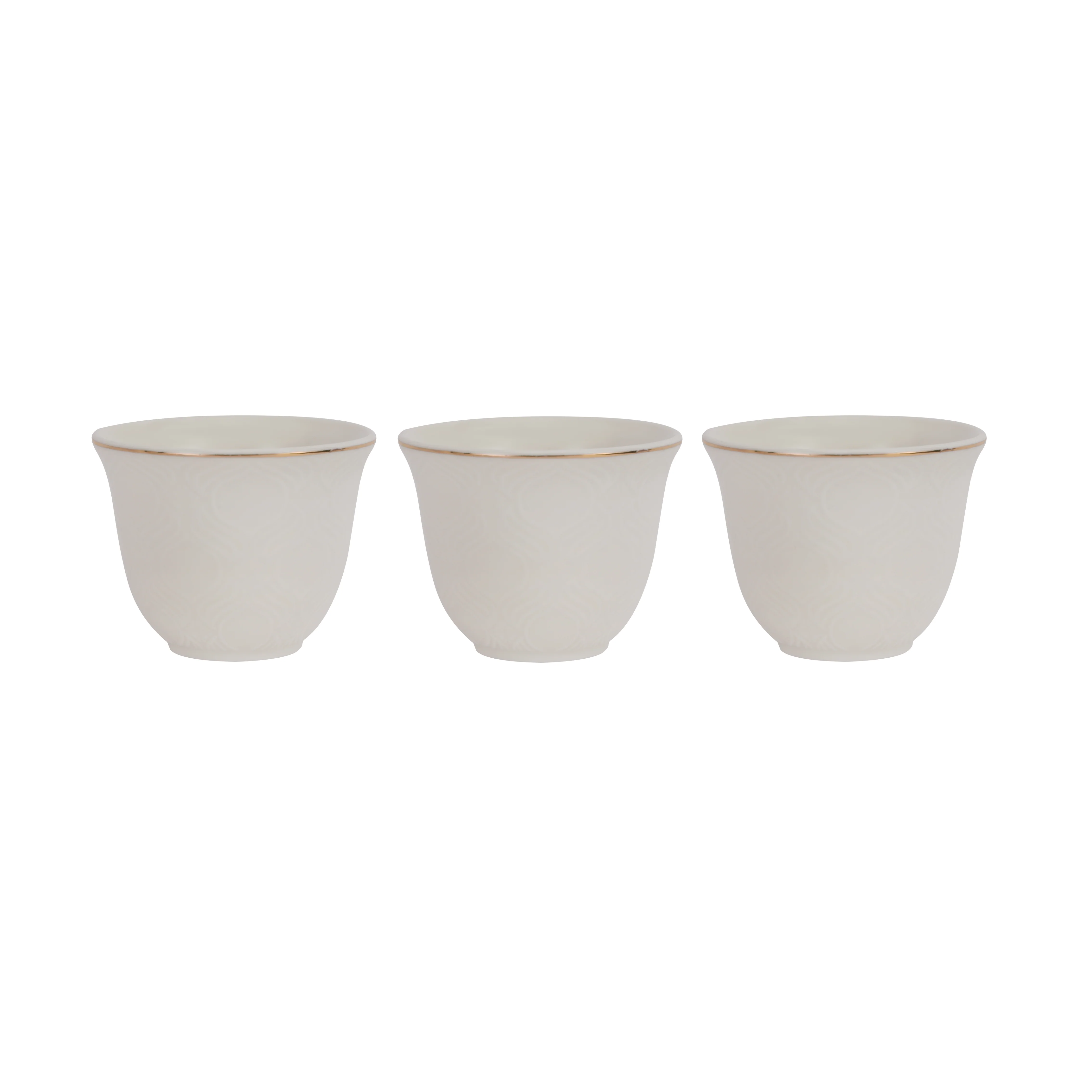 Royalford RF12826 12PC Bone China Cawa Cups 80ML| Premium White Espresso & Arabic Coffee Cups | Lightweight | Chip-Resistant | Microwave, Freezer & Dishwasher Safe - Image 4