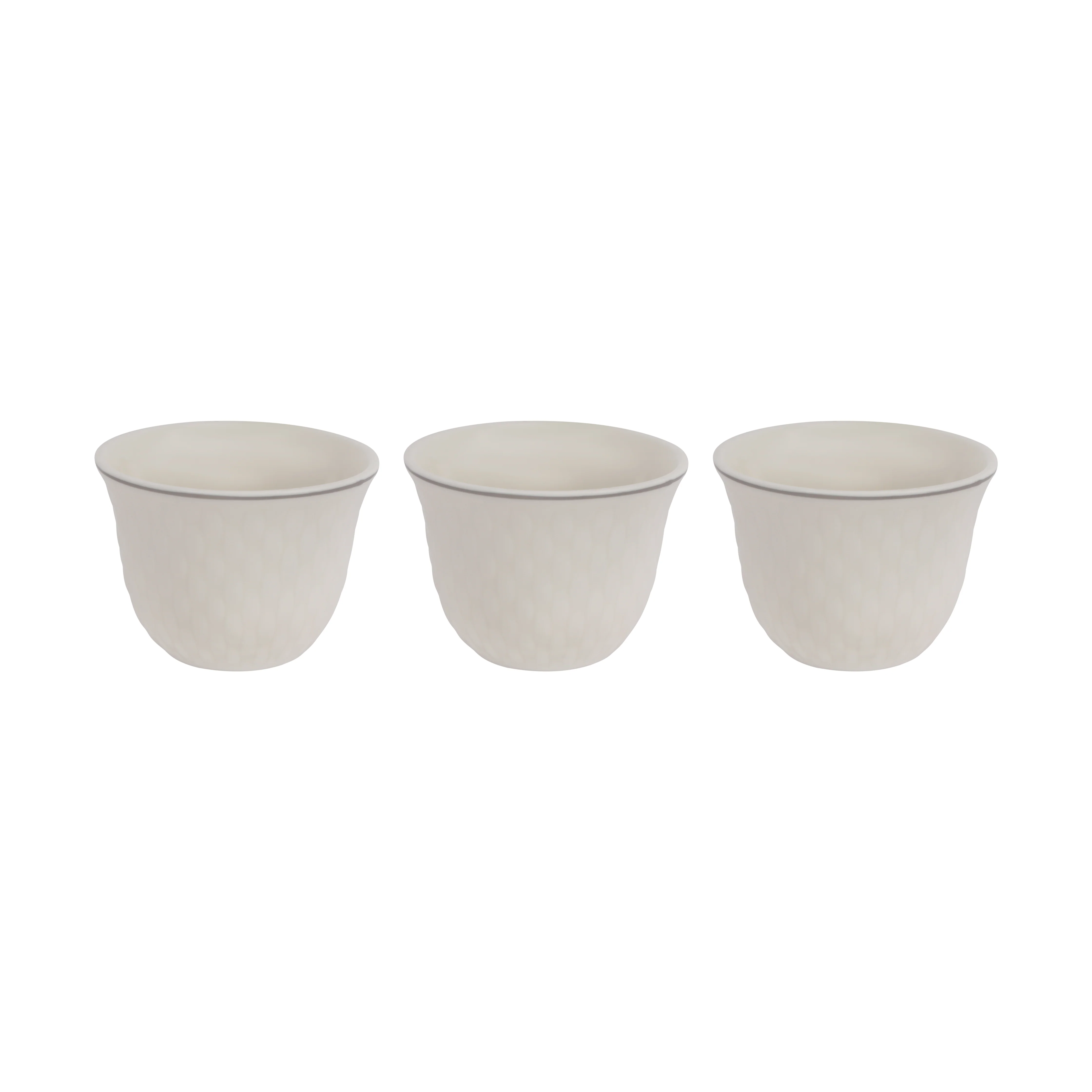Royalford RF12827 Bone China Cawa Cups 12Pc Set | 80ML White Arabic Coffee & Tea Cups | Lightweight,  Chip Resistant, Microwave, Freezer & Dishwasher Safe Tableware - Image 3
