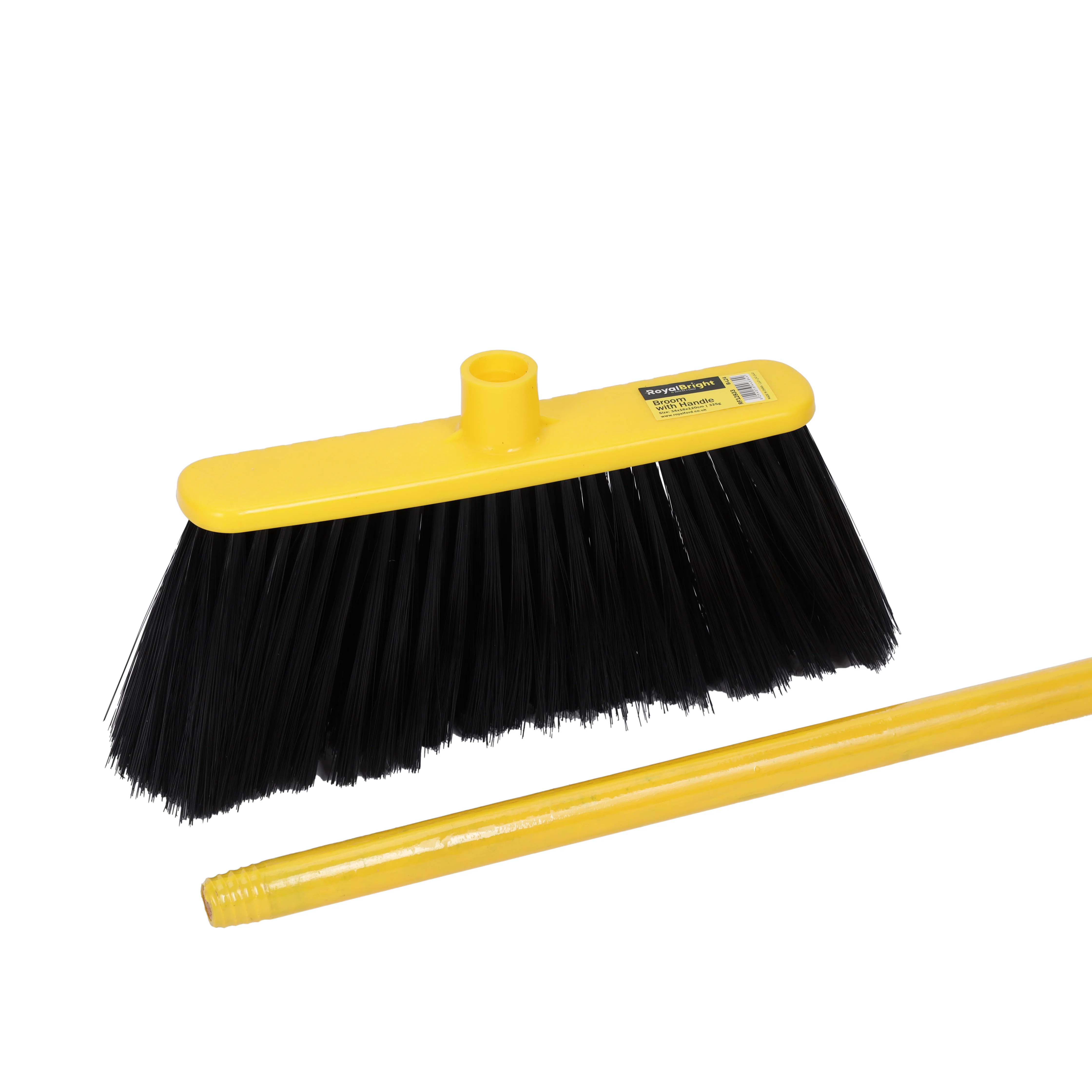 Royalford RF12833 Floor Broom| 34cm wide head with extra-long bristles and a sturdy 120cm wooden handle| ergonomic, multipurpose cleaning for home, walls & ceilings| - Image 4