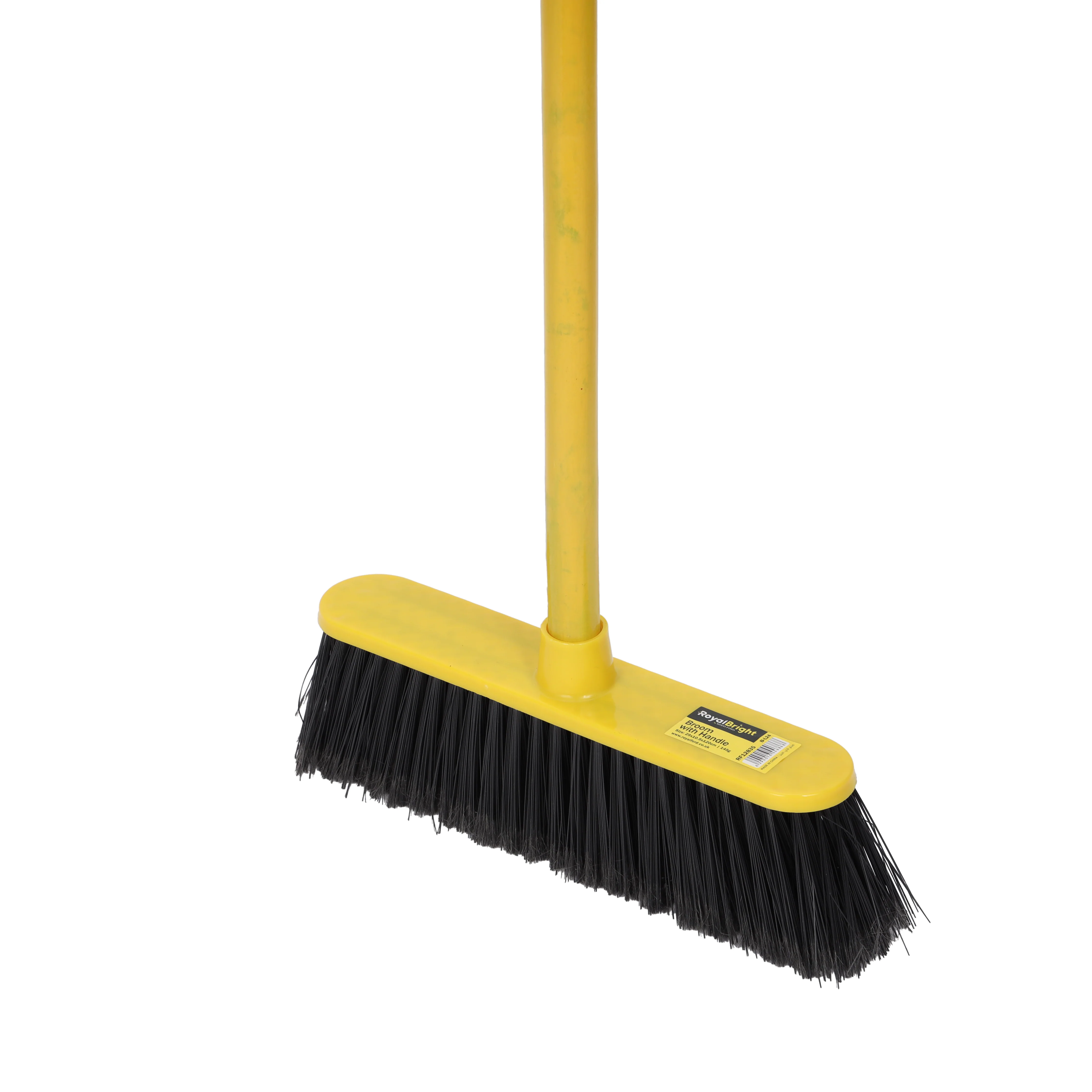 Royalford RF12835 Floor Broom| 29cm wide head, durable PP, PET & wooden handle| ergonomic grip, lightweight, ideal for floors, walls, ceilings & cobweb cleaning| - Image 3