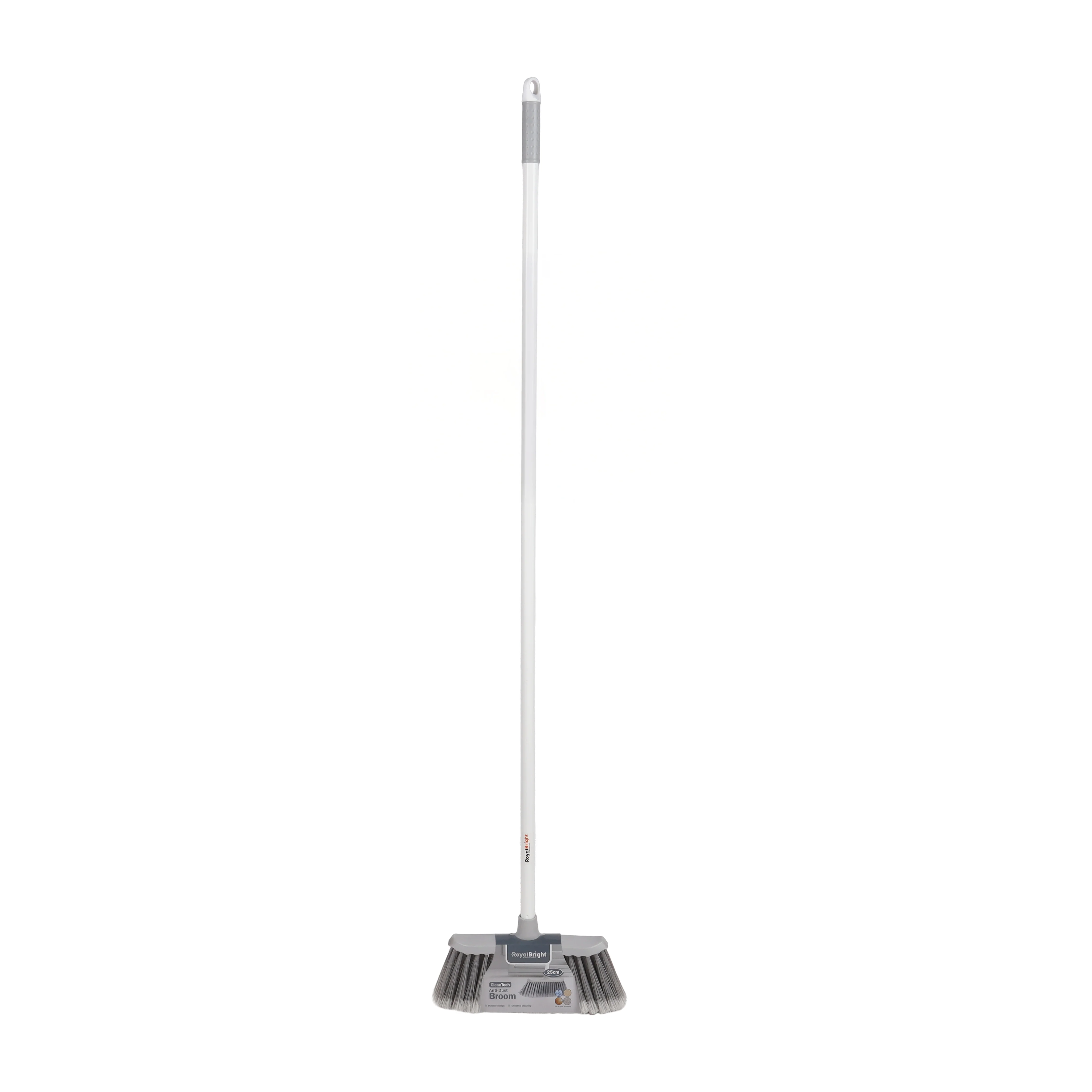 Royalford RF12852 CleanTech Anti-Dust Broom 25cm with Iron Handle | Multipurpose Floor Cleaning Broom for Tile, Wood, Marble Floors | Sweeping Brush for Cleaning Use - Image 2