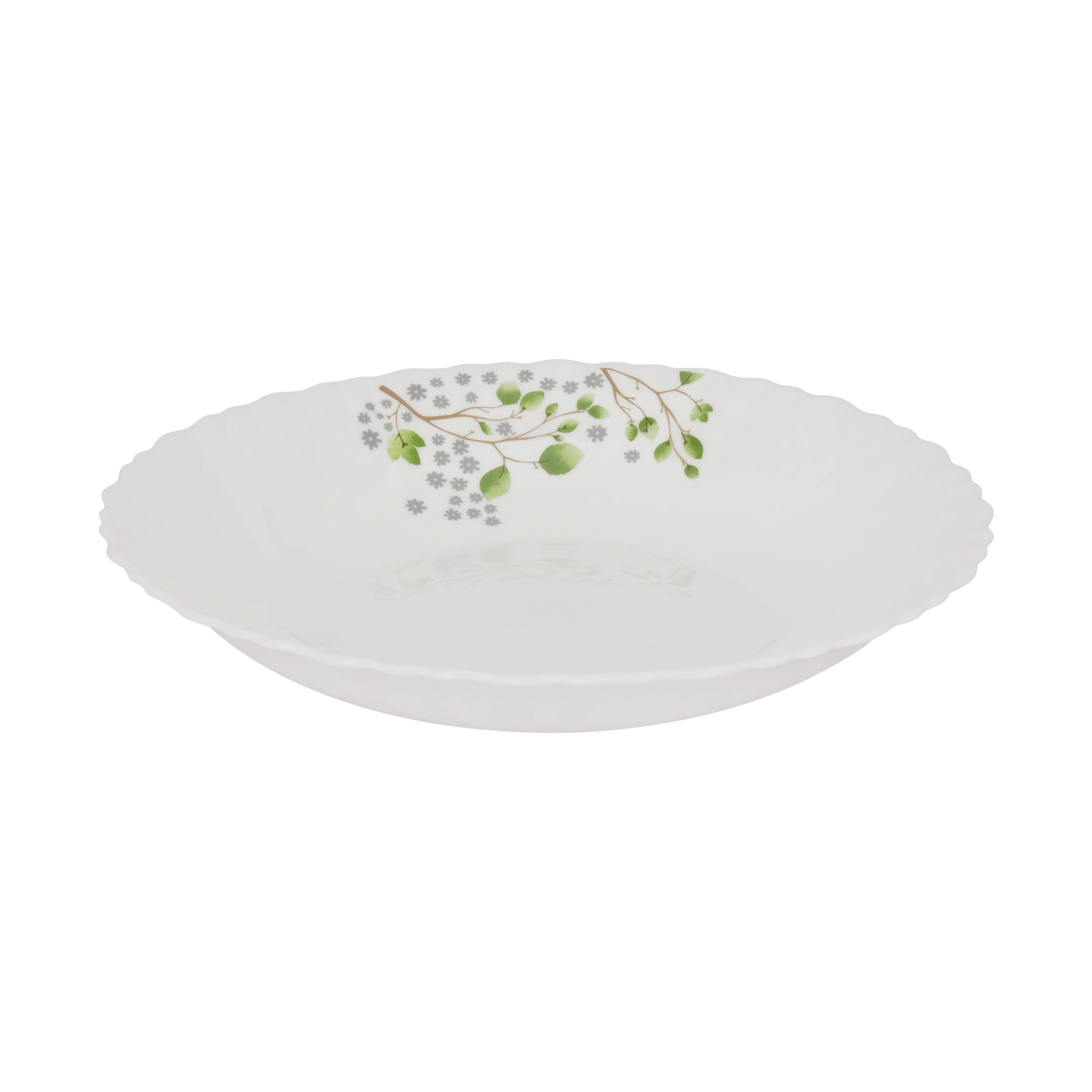 Royalford RF12881 Opalware Dinner Set 42 Pieces | Premium Lightweight Microwave & Dishwasher Safe Dinnerware Plates, Bowls & Spoons for Elegant Everyday Dining at Home - Image 5