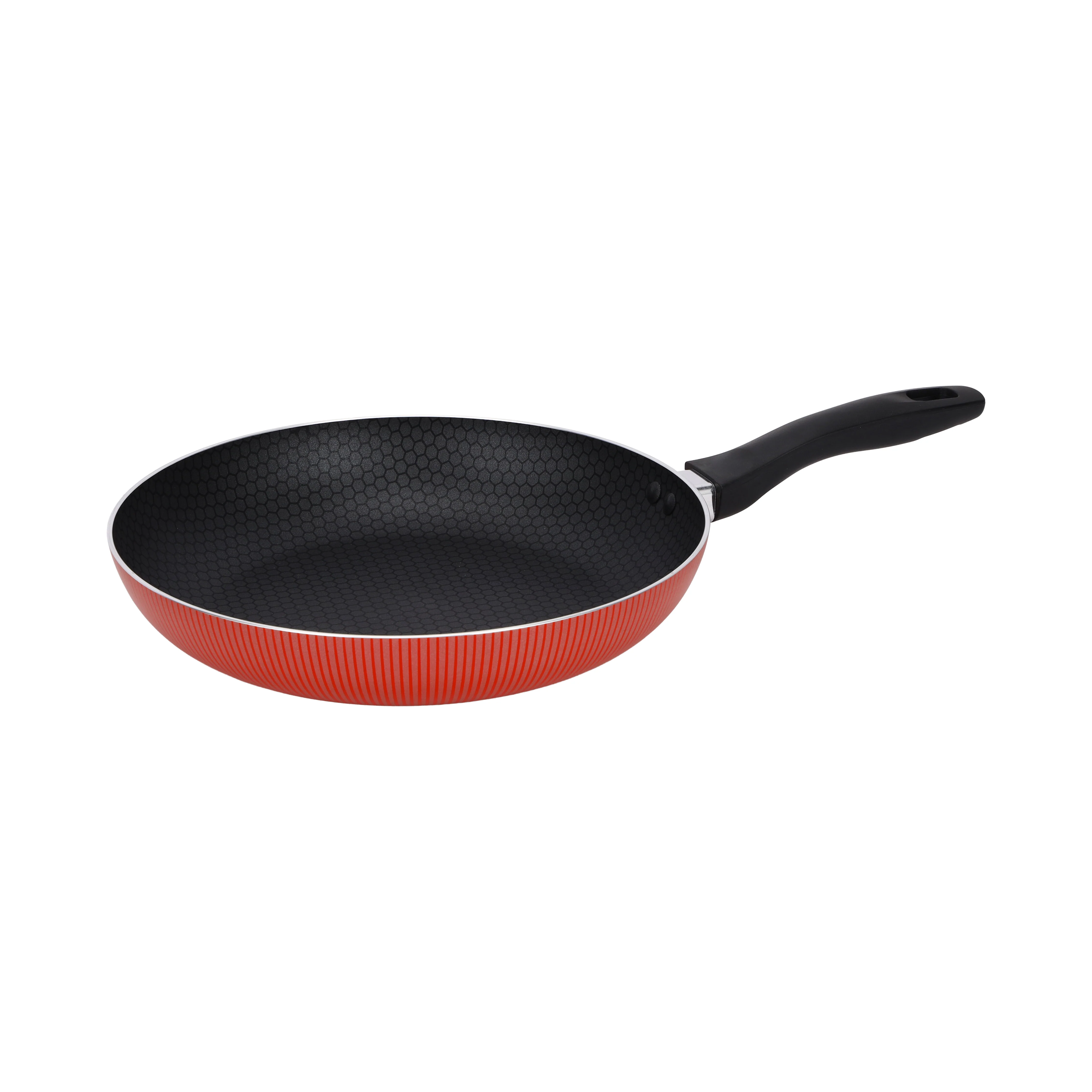 Royalford RF12887 Scarlet Honeycomb 30cm Non-Stick Frypan | Press Aluminium Body| Durable Honeycomb Coating | Heat-Resistant Exterior | Ergonomic Bakelite Handle - Image 3