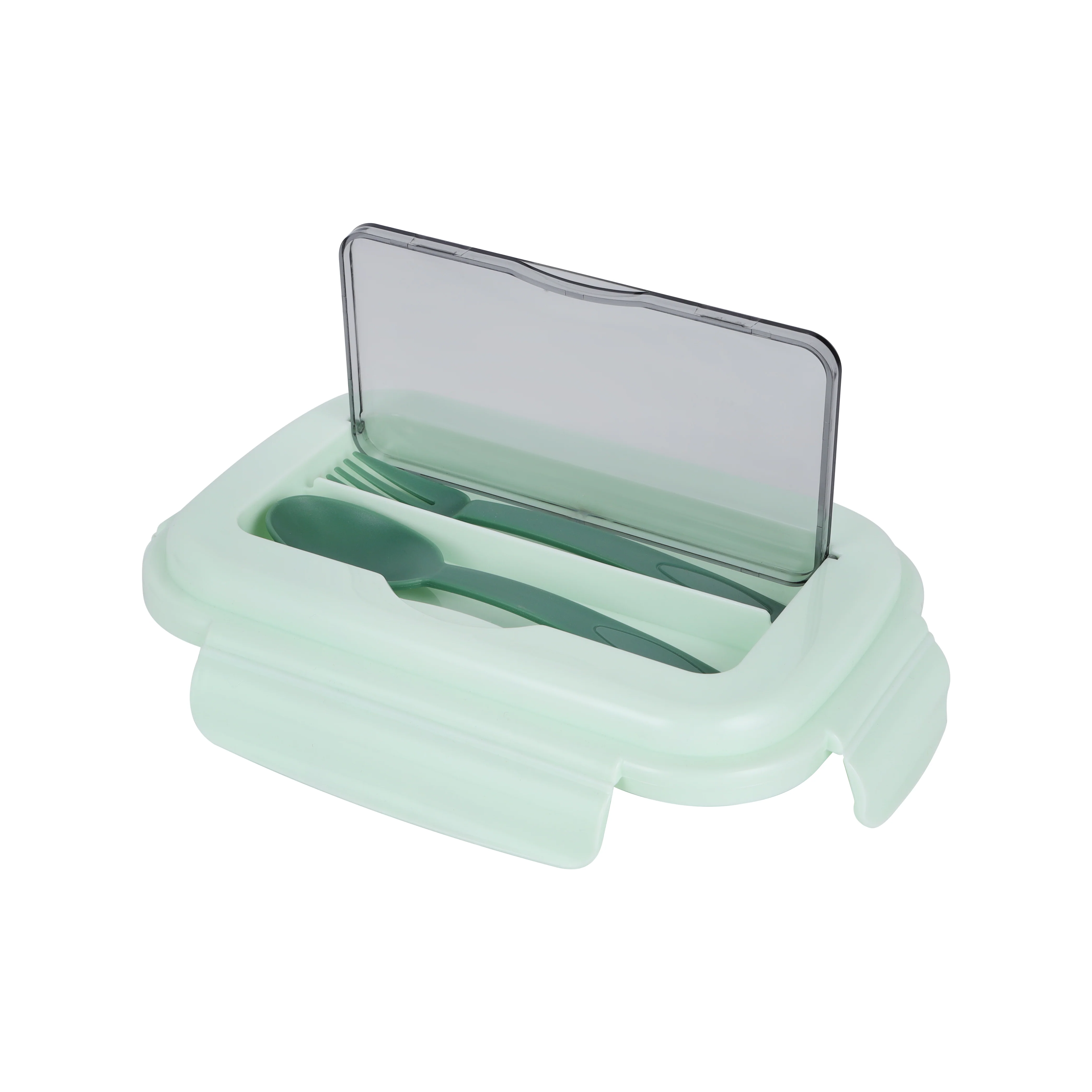 Royalford RF12905 Lunch Box with Spoon & Fork| Airtight, BPA Free, 700ml + 200ml Food & Container| Dual Compartment, Leak Resistant & Durable Compact Lunch Storage| - Image 3