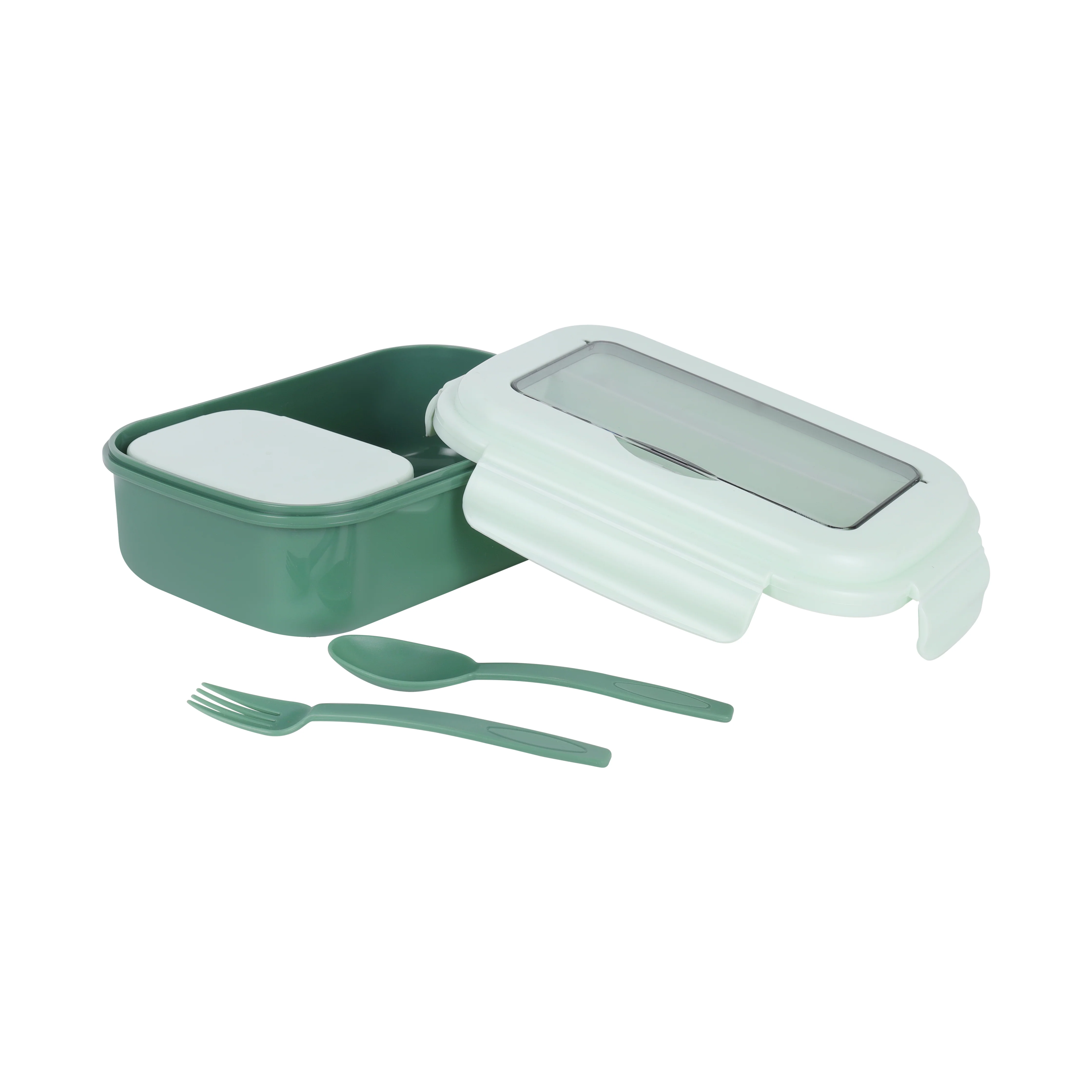Royalford RF12905 Lunch Box with Spoon & Fork| Airtight, BPA Free, 700ml + 200ml Food & Container| Dual Compartment, Leak Resistant & Durable Compact Lunch Storage| - Image 4