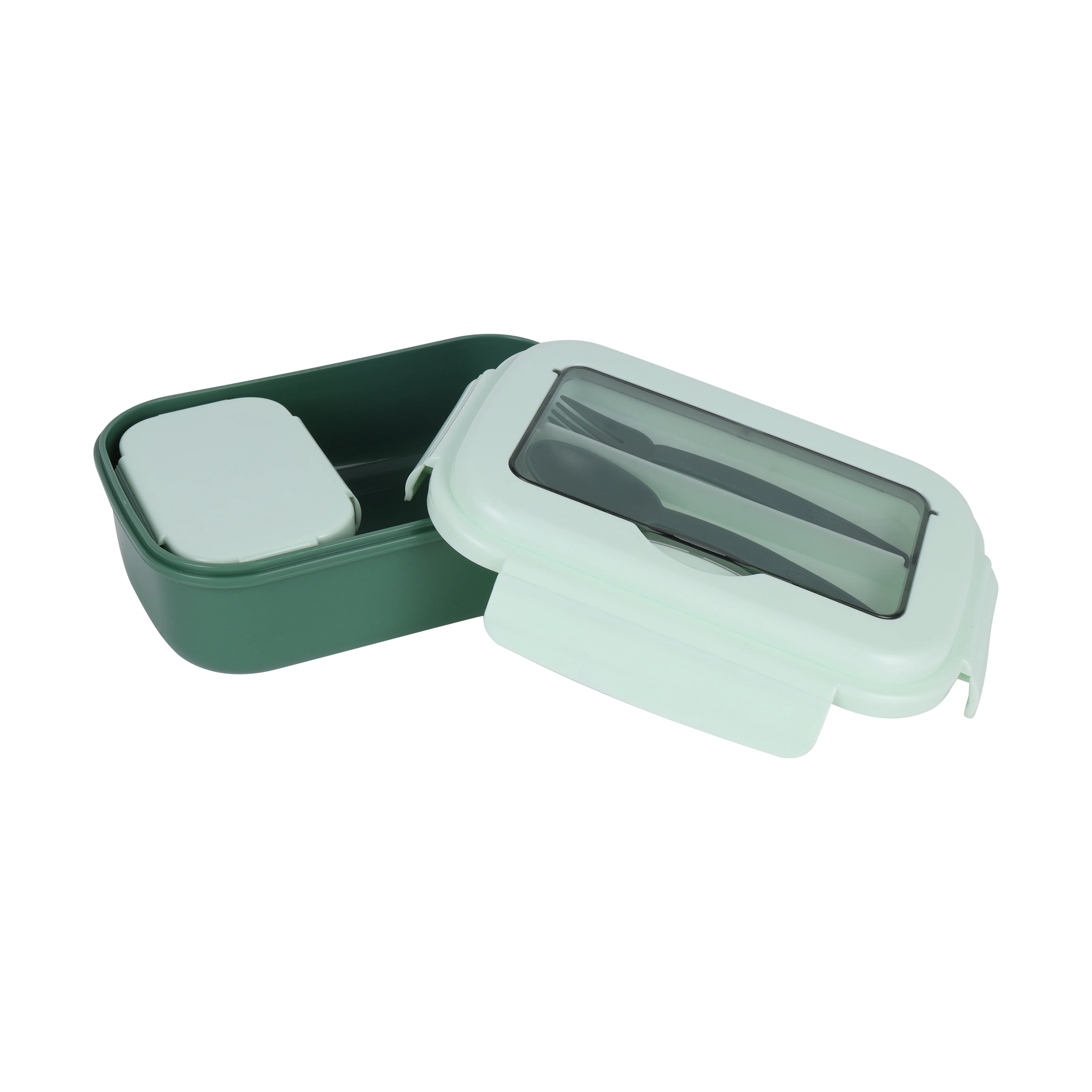 Royalford RF12905 Lunch Box with Spoon & Fork| Airtight, BPA Free, 700ml + 200ml Food & Container| Dual Compartment, Leak Resistant & Durable Compact Lunch Storage| - Image 5