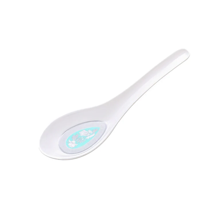 RoyalFord RF12918 Melamine Soup Spoon | 5.5 Inch | Lightweight, Chip Resistant, Durable Dishwasher & Freezer Safe Serving Spoon for Soup, Curry & Dining Kitchen Use