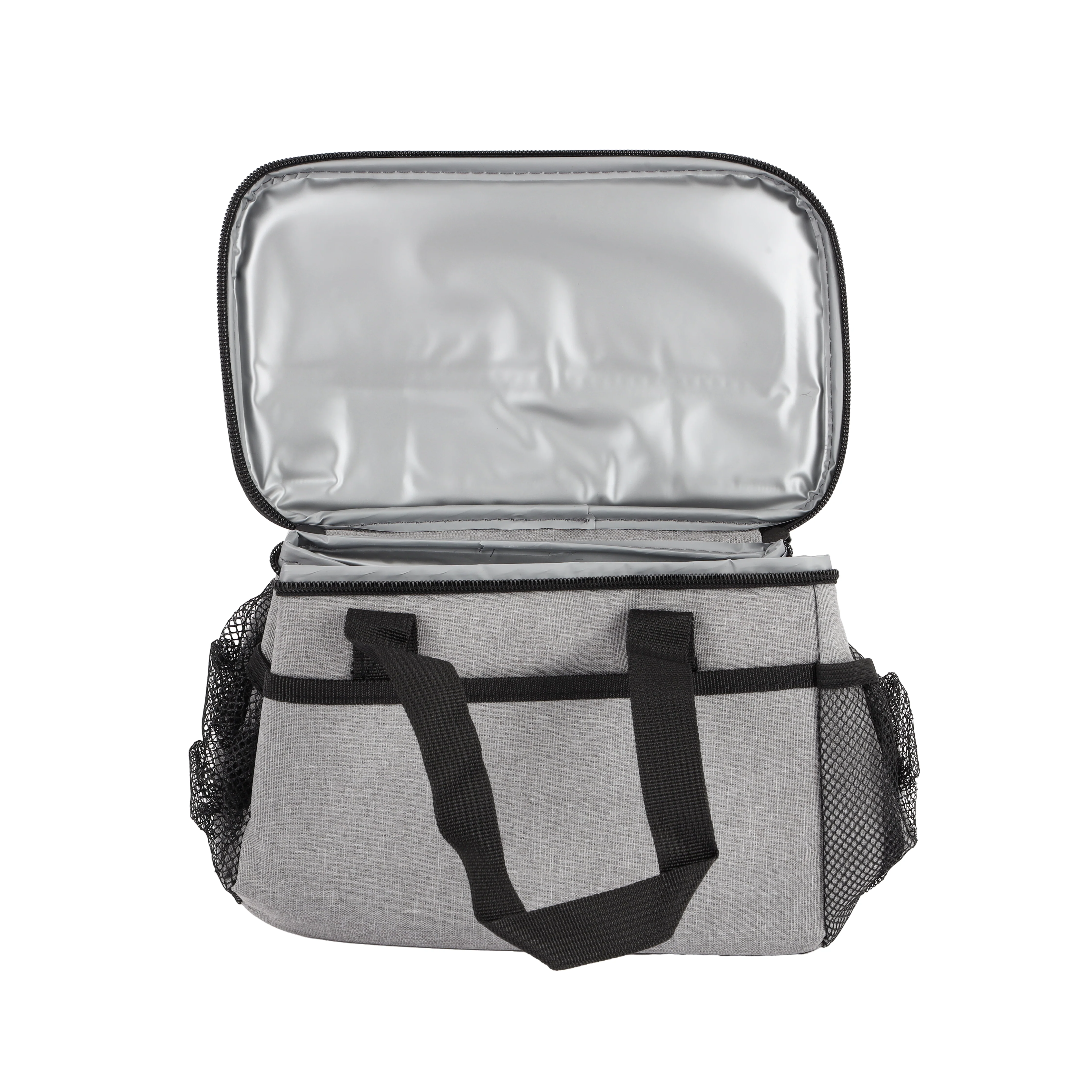 Royalford RF12930 Insulated Lunch Carry Bag | Portable Thermal Food Storage Bag with Zip Closure| Side Mesh Pockets| Water-Resistant Non-Woven Fabric for Office & School - Image 2