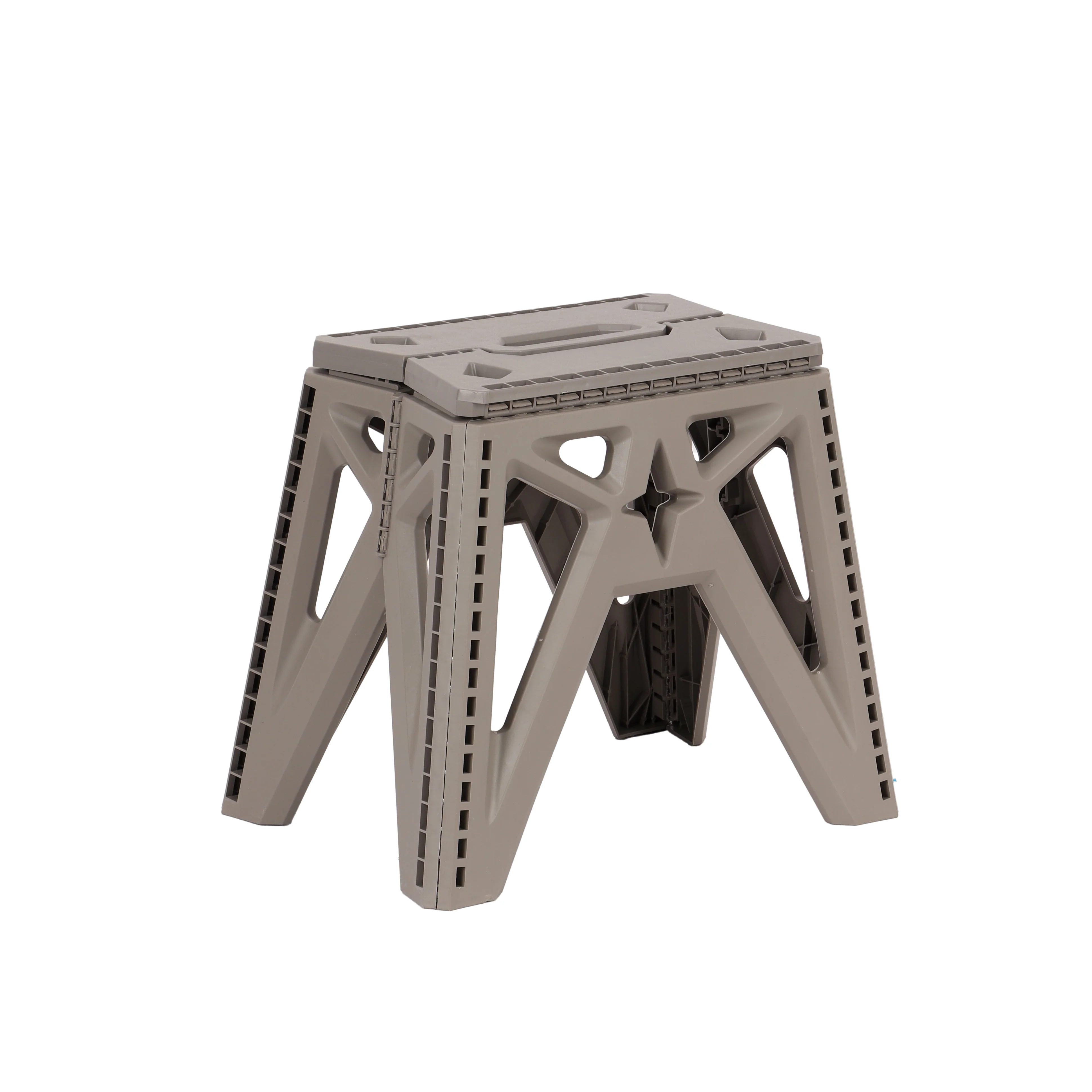 Royalford RF12933 Folding Stool |  Strong & Sturdy PP Plastic Construction | Portable Foldable Step Stool with Handle | Perfect for Home, Kitchen, Office & Outdoor Use - Image 2