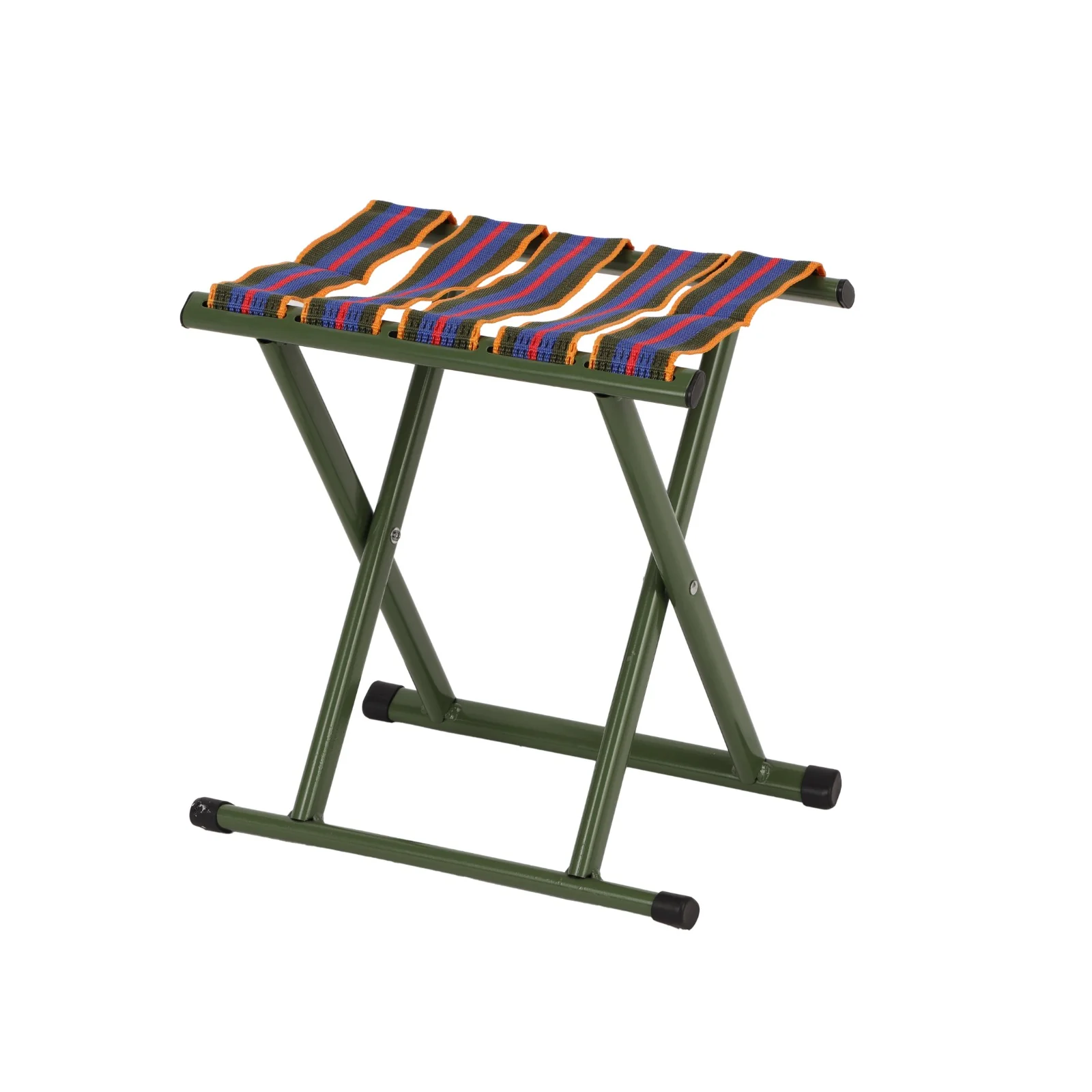 Royalford RF12939 Foldable Camping Stool | Heavy Duty Iron Frame & Durable Woven Seat – Portable Outdoor Folding Stool for Camping, Fishing, Picnic & Garden Use - Image 3