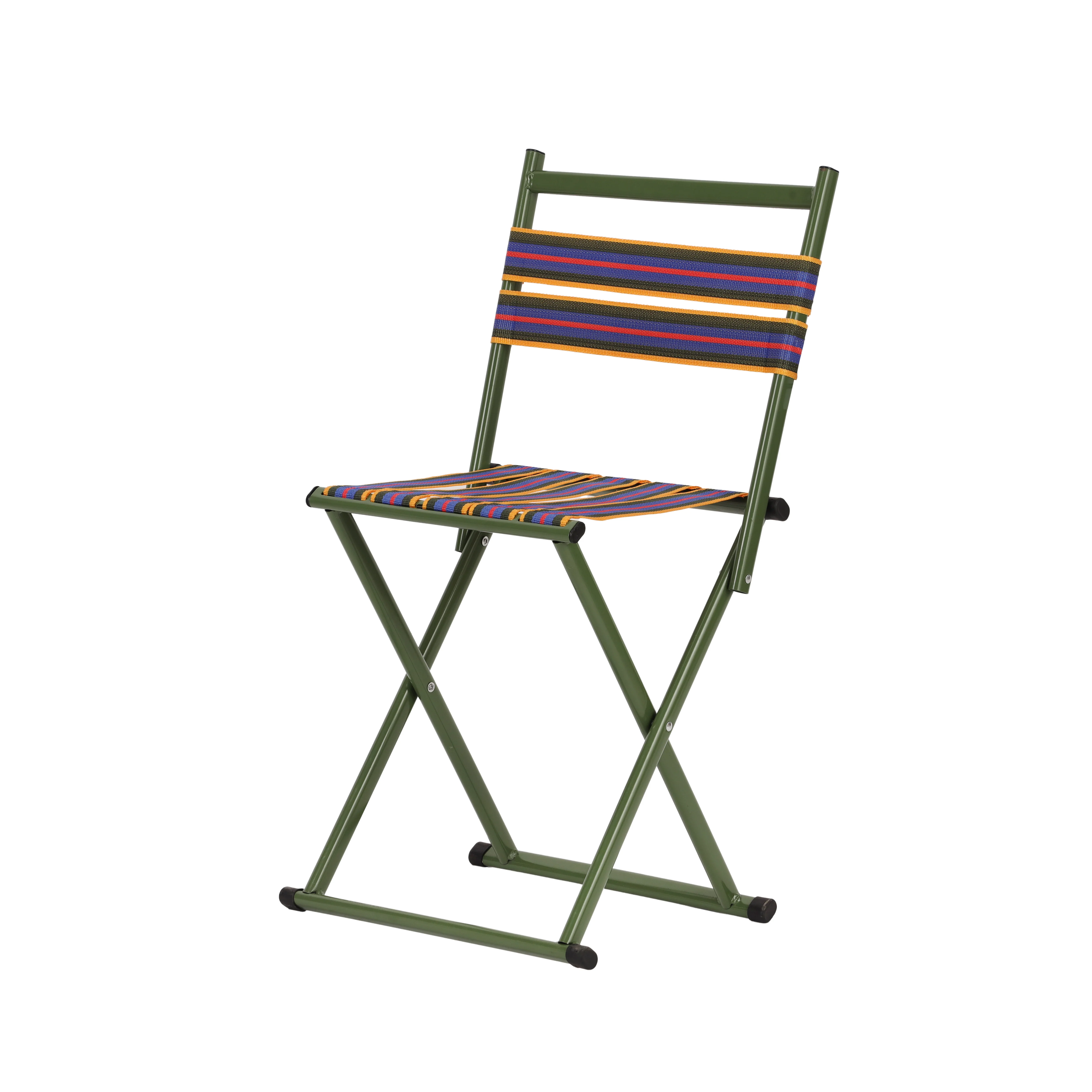 Royalford RF12940 Foldable Camping Chair | Strong Iron Frame | Durable Woven Strap Seat Outdoor Folding Chair | Lightweight Portable Picnic, Garden Seating Solution - Image 3
