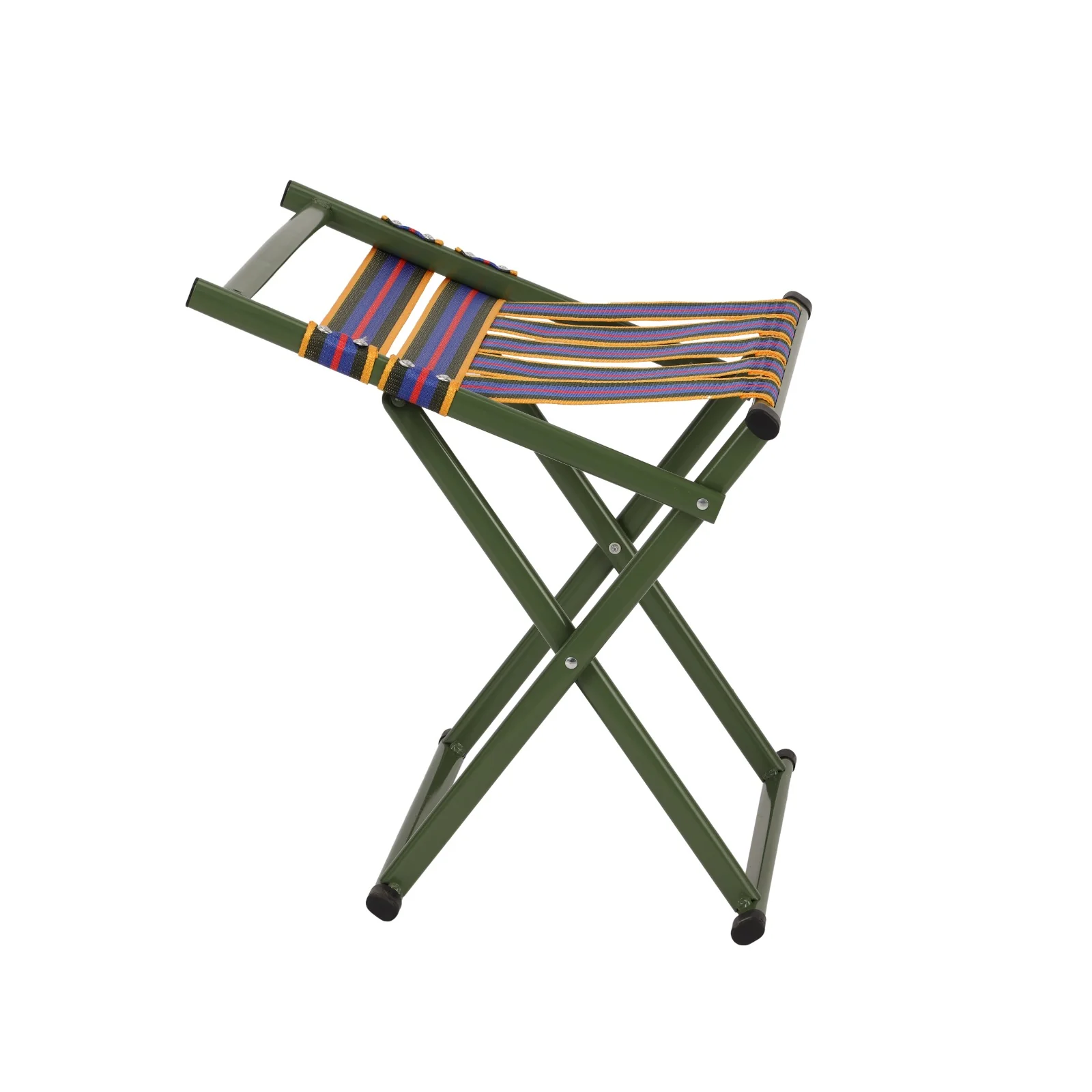 Royalford RF12940 Foldable Camping Chair | Strong Iron Frame | Durable Woven Strap Seat Outdoor Folding Chair | Lightweight Portable Picnic, Garden Seating Solution - Image 4