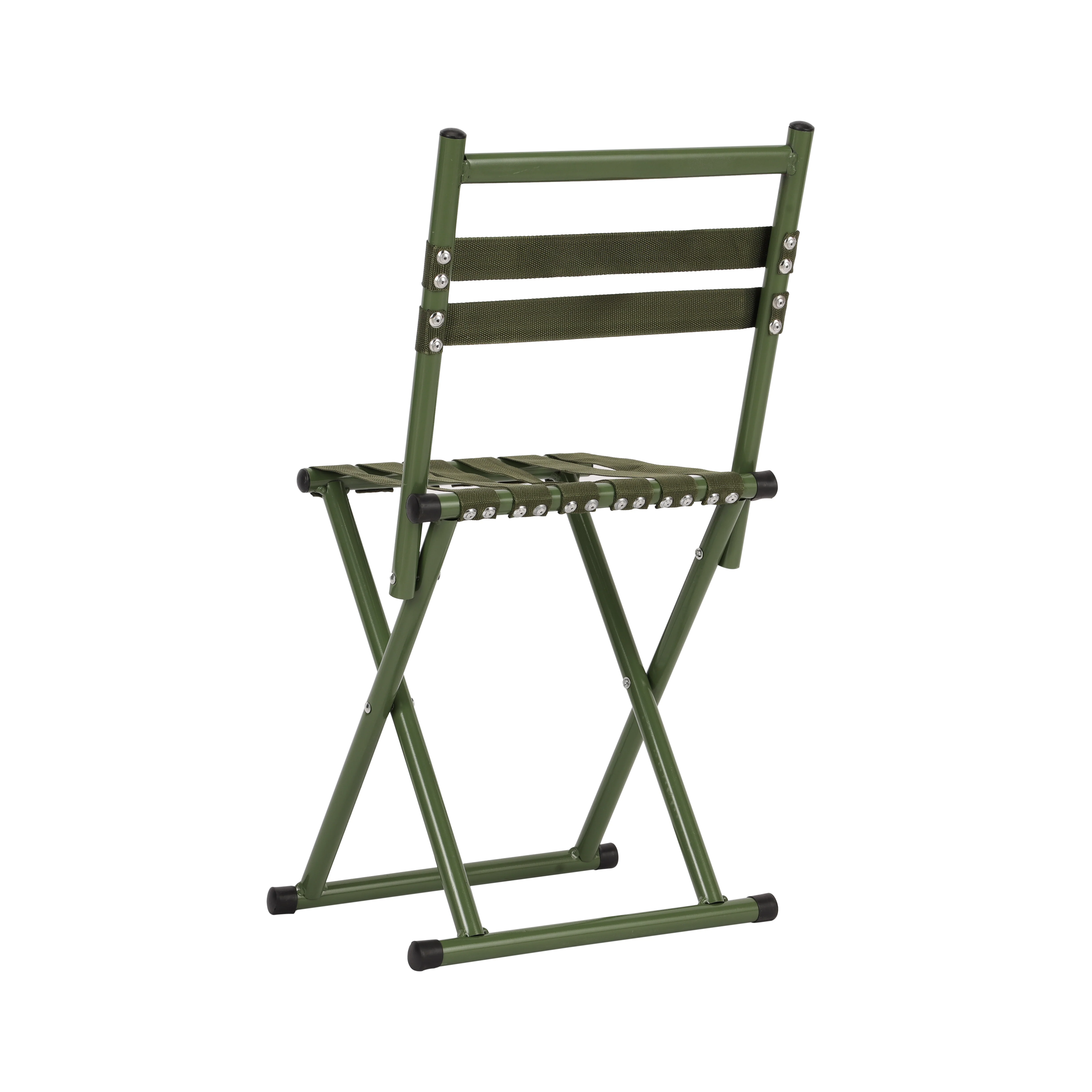 Royalford RF12941 Foldable Camping Chair | Strong Iron Legs | Durable Woven Strap Seat | Lightweight | Portable Outdoor Chair for Camping, Picnic, Fishing & Travel - Image 3