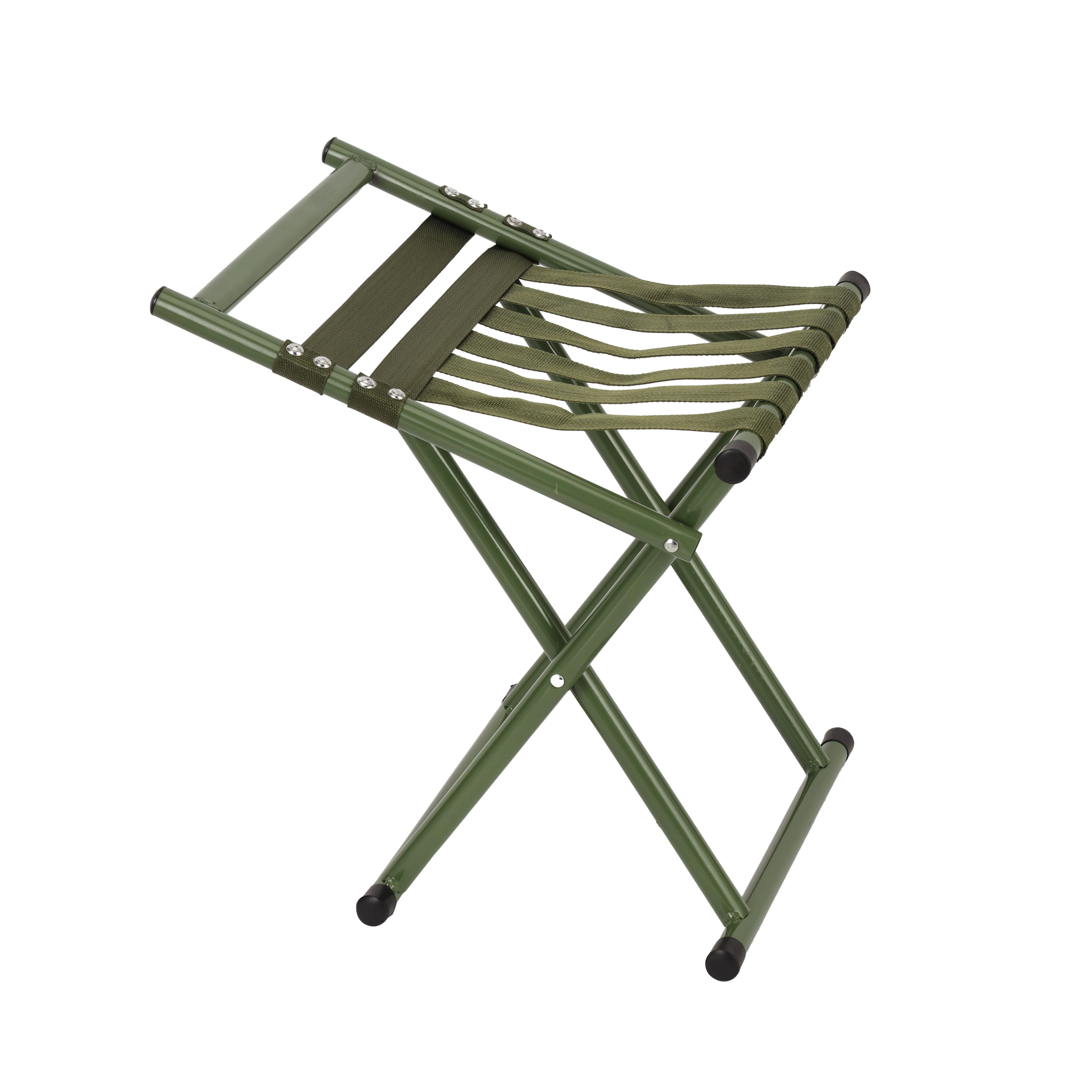 Royalford RF12941 Foldable Camping Chair | Strong Iron Legs | Durable Woven Strap Seat | Lightweight | Portable Outdoor Chair for Camping, Picnic, Fishing & Travel - Image 4