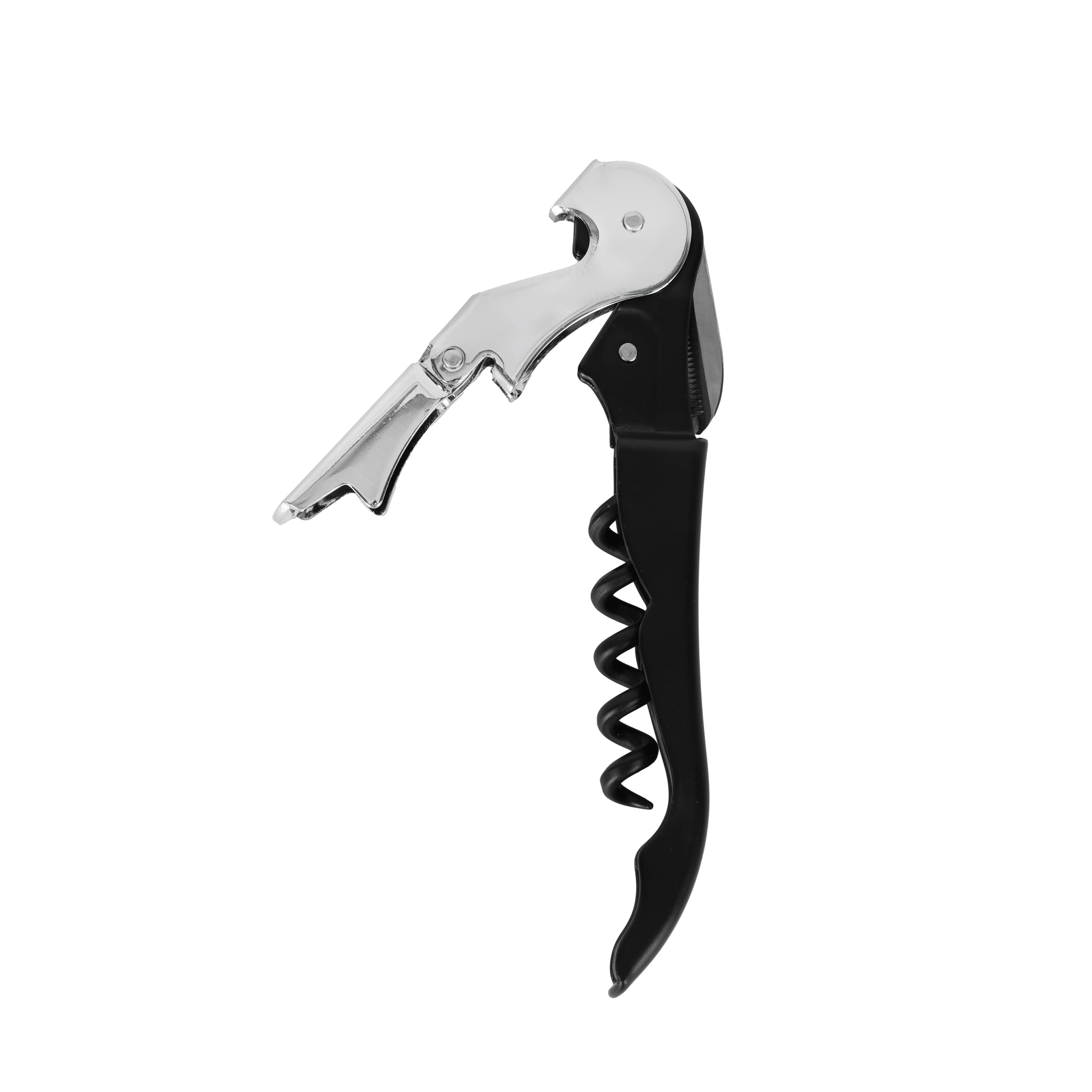 Royalford RF12953 3 in 1 Cork Screw Wine Opener|  Carbon Steel Multi Functional Bottle Opener with Foil Cutter | Ergonomic Handle | Durable Corrosion Resistant Tool - Image 3