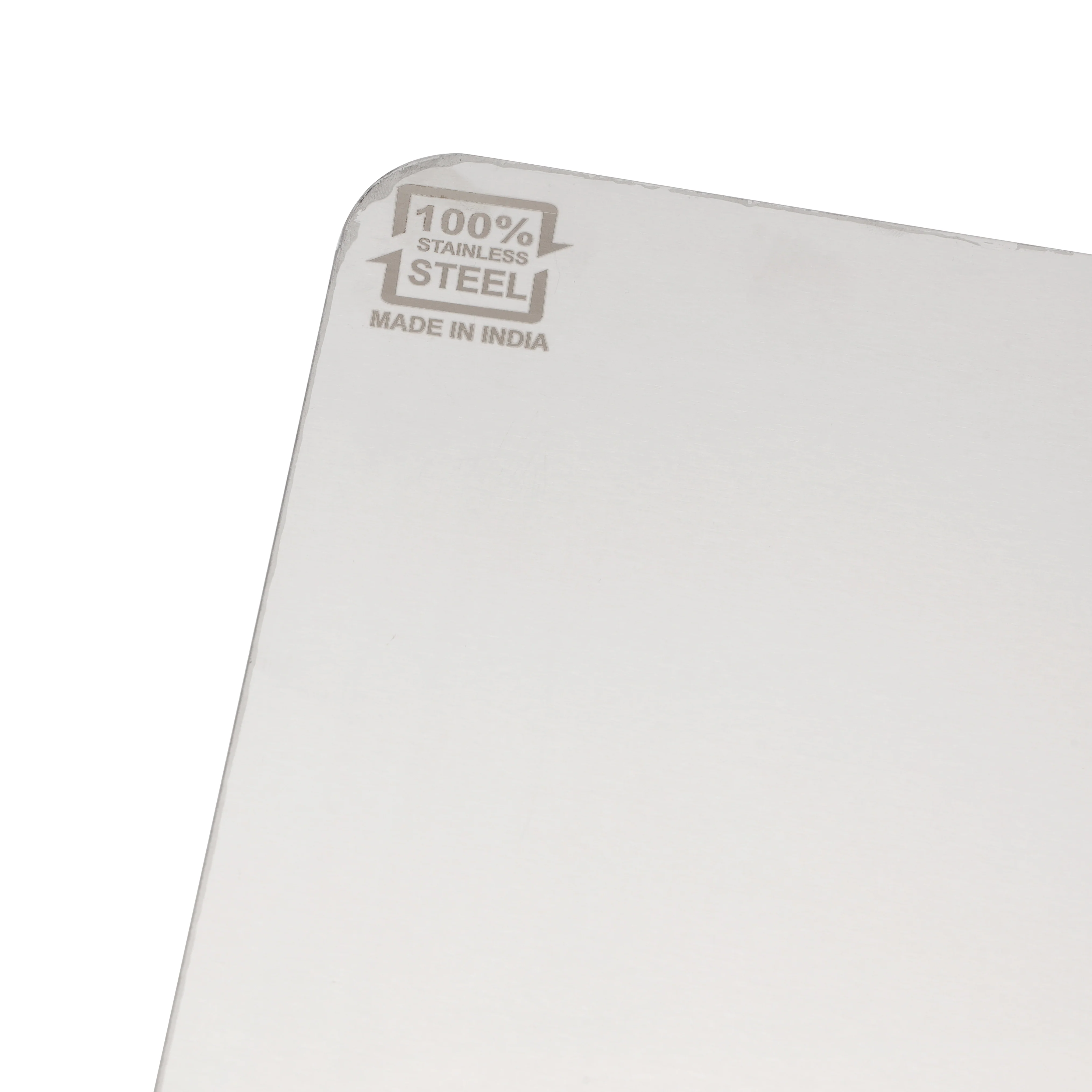 Royalford RF12995 SS304 Stainless Steel Chopping Board | Folded Edge Counter Fit Design| Large Table Top Kitchen Cutting Board | Food Grade BPA Free| Scratch Resistant - Image 4