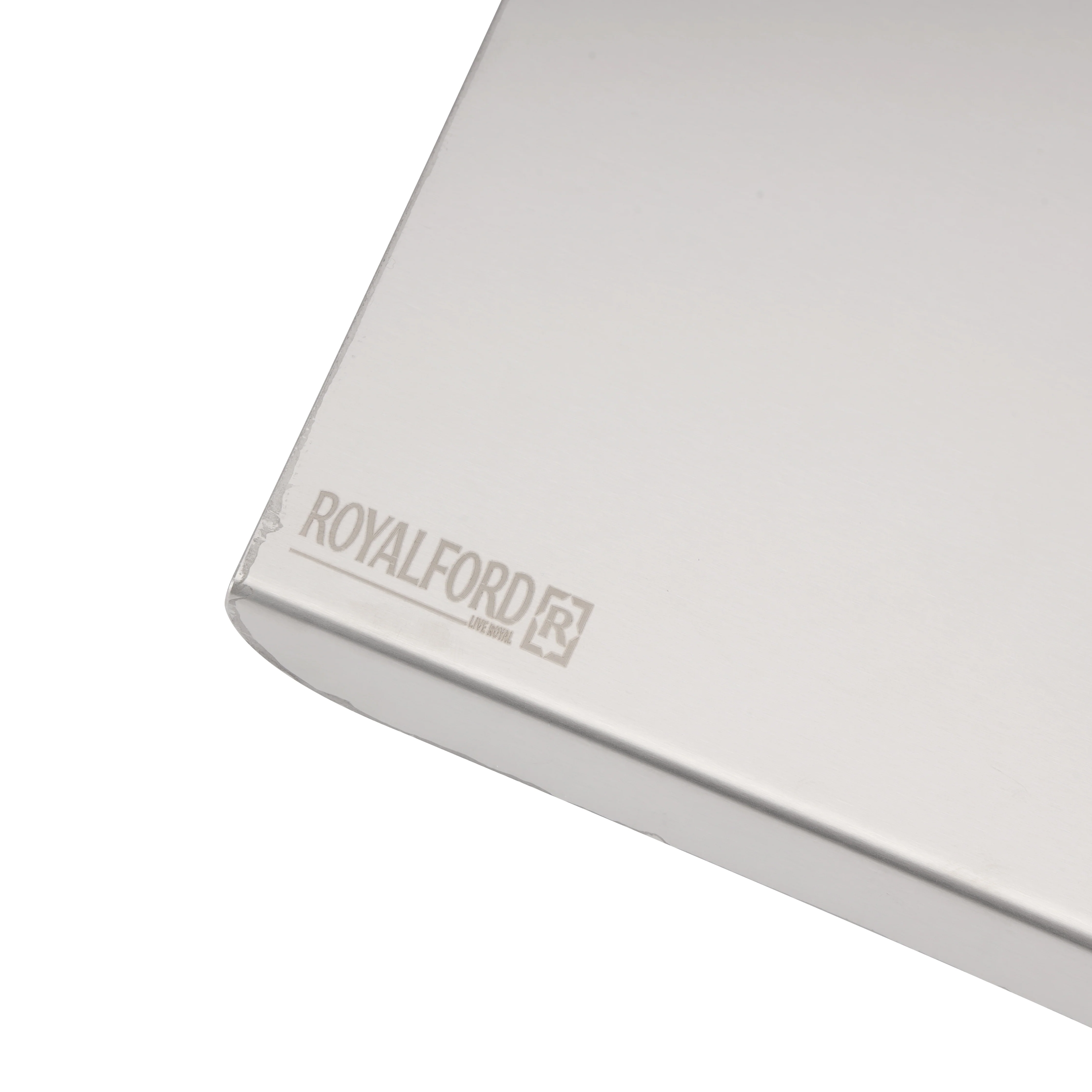 Royalford RF12995 SS304 Stainless Steel Chopping Board | Folded Edge Counter Fit Design| Large Table Top Kitchen Cutting Board | Food Grade BPA Free| Scratch Resistant - Image 5