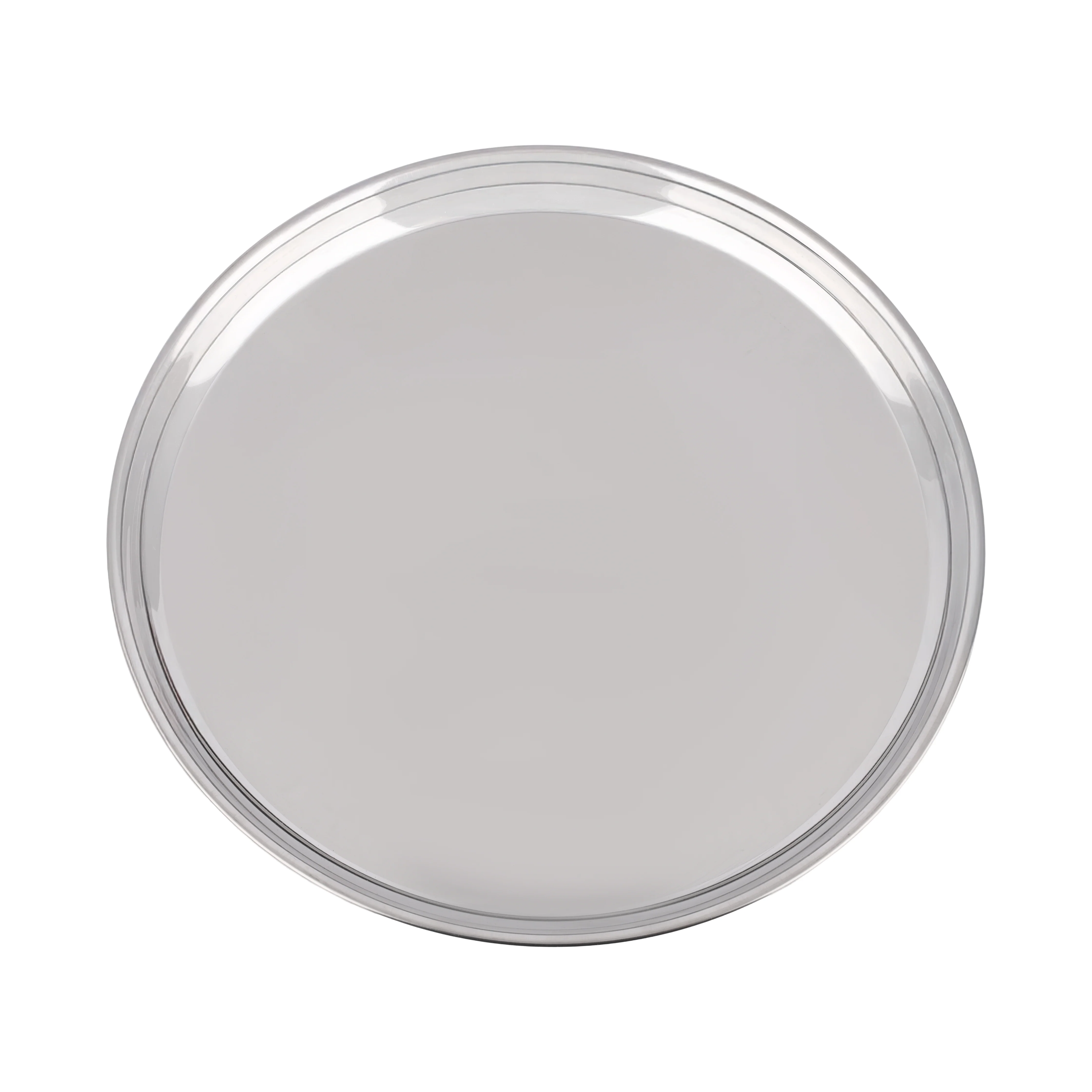 RoyalFord RF13001 28cm Stainless Steel Plate | Durable Rust Resistant Dinner Serving Plate | Perfect for  Kitchen &  Restaurant Dining Use | Reusable Round Food Plate - Image 3