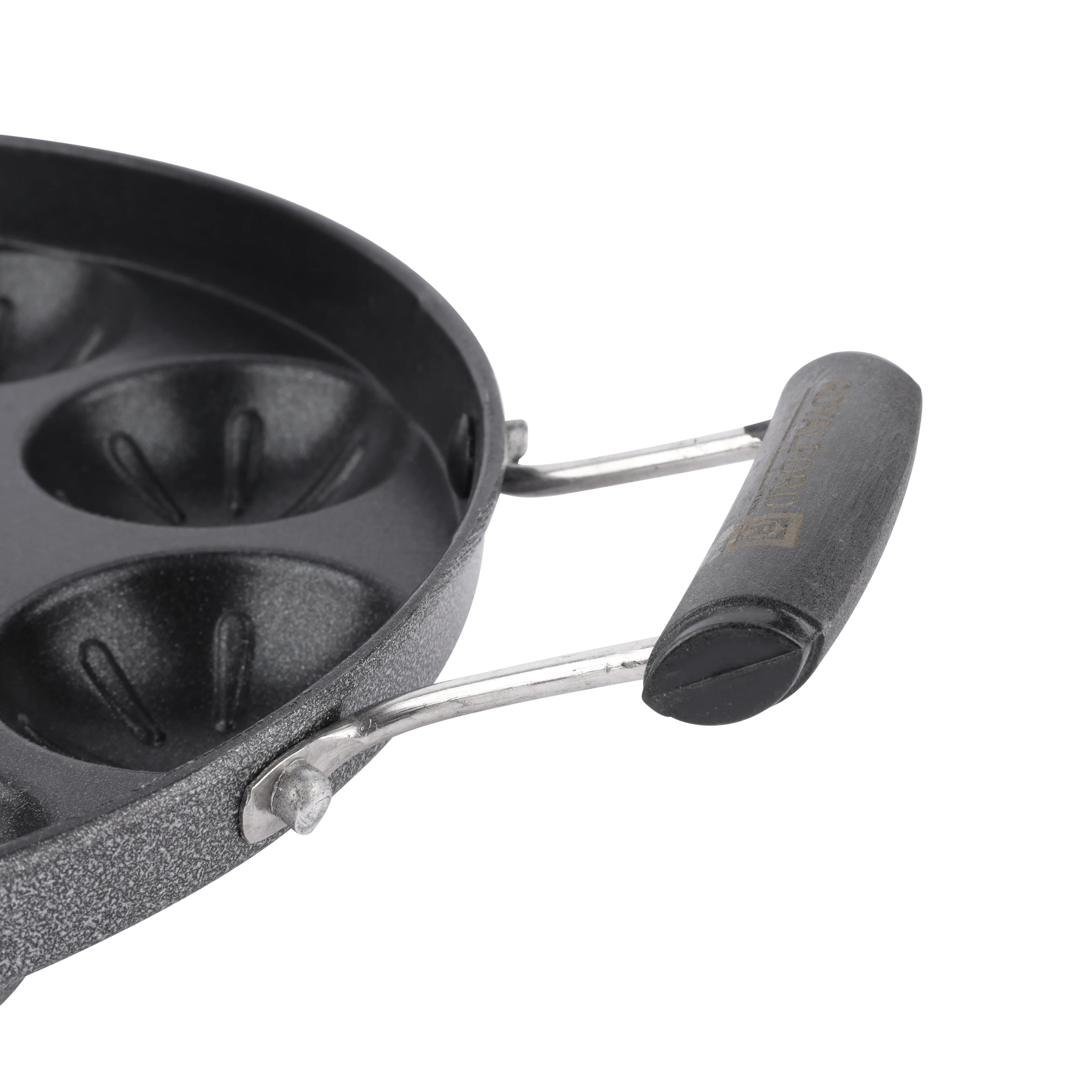 Royalford RF13004 Non-Stick Paniyarkkal Pan | 12 Pits 23cm | Premium Aluminium Appam & Paniyaram Maker | Durable Coating| Heat Resistant Handles| Gas & Ceramic Compatible - Image 4