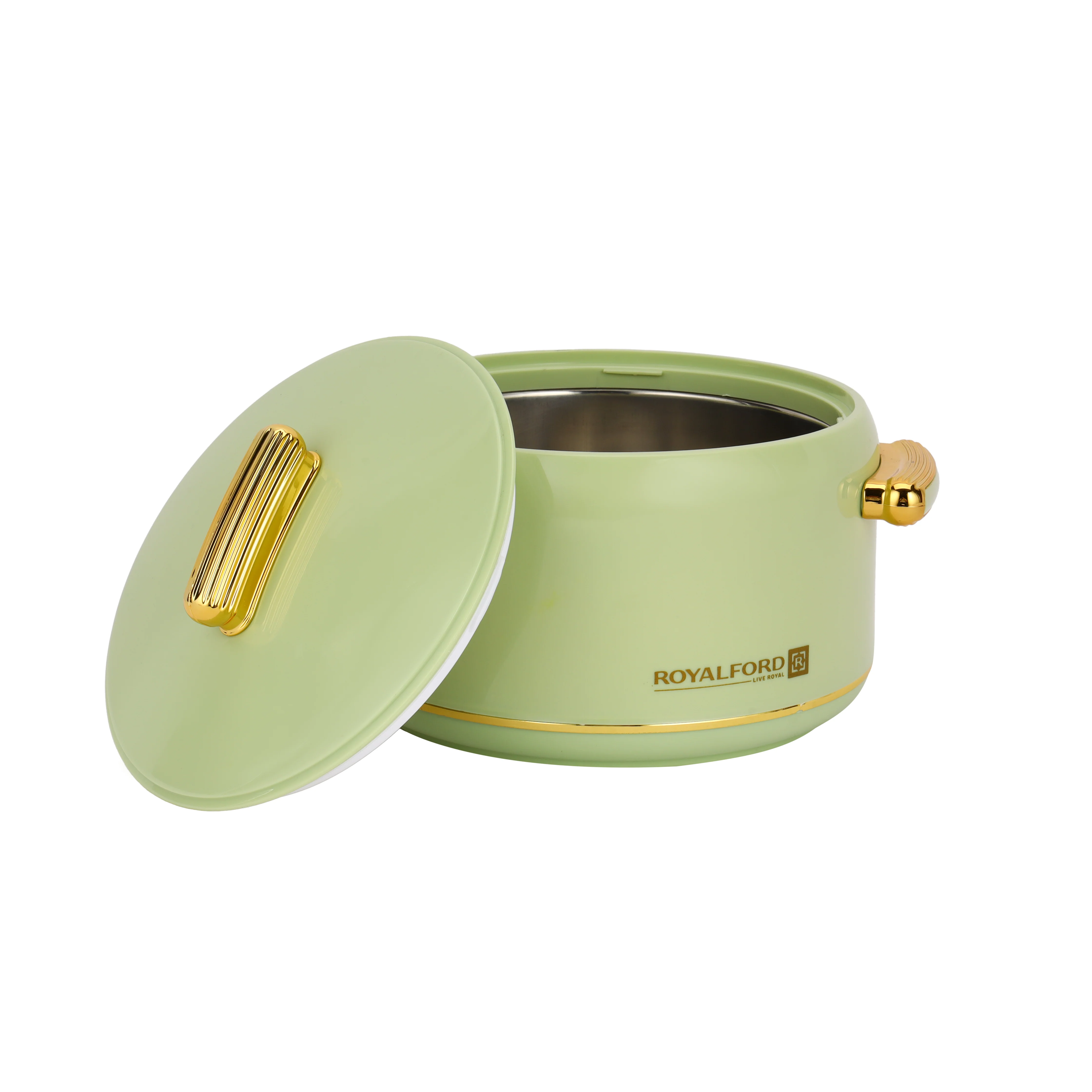 Royalford RF13015 Excelia Insulated Hot Pot 2500ml |Stainless Steel Inner Casing |Super PU Insulation | Firm Twist Lock Lid | Durable PP Body Food Warmer| Easy to clean - Image 2