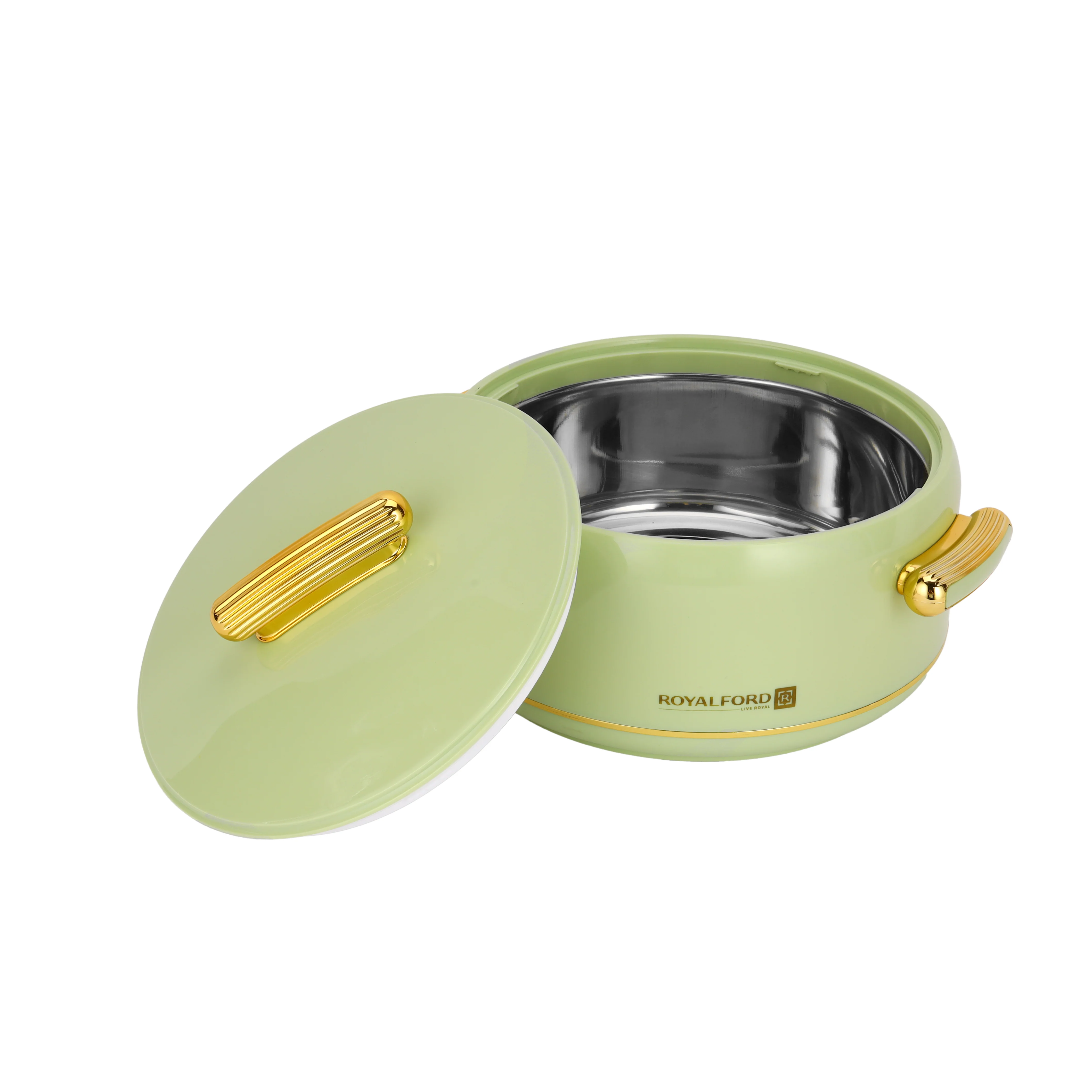 Royalford RF13016 Excelia 3500ml Insulated Hot Pot | SS Inner Casing| Super PU Insulation| Firm Twist Lock Lid| Durable PP Body| Premium Casserole for Hot & Fresh Serving - Image 2