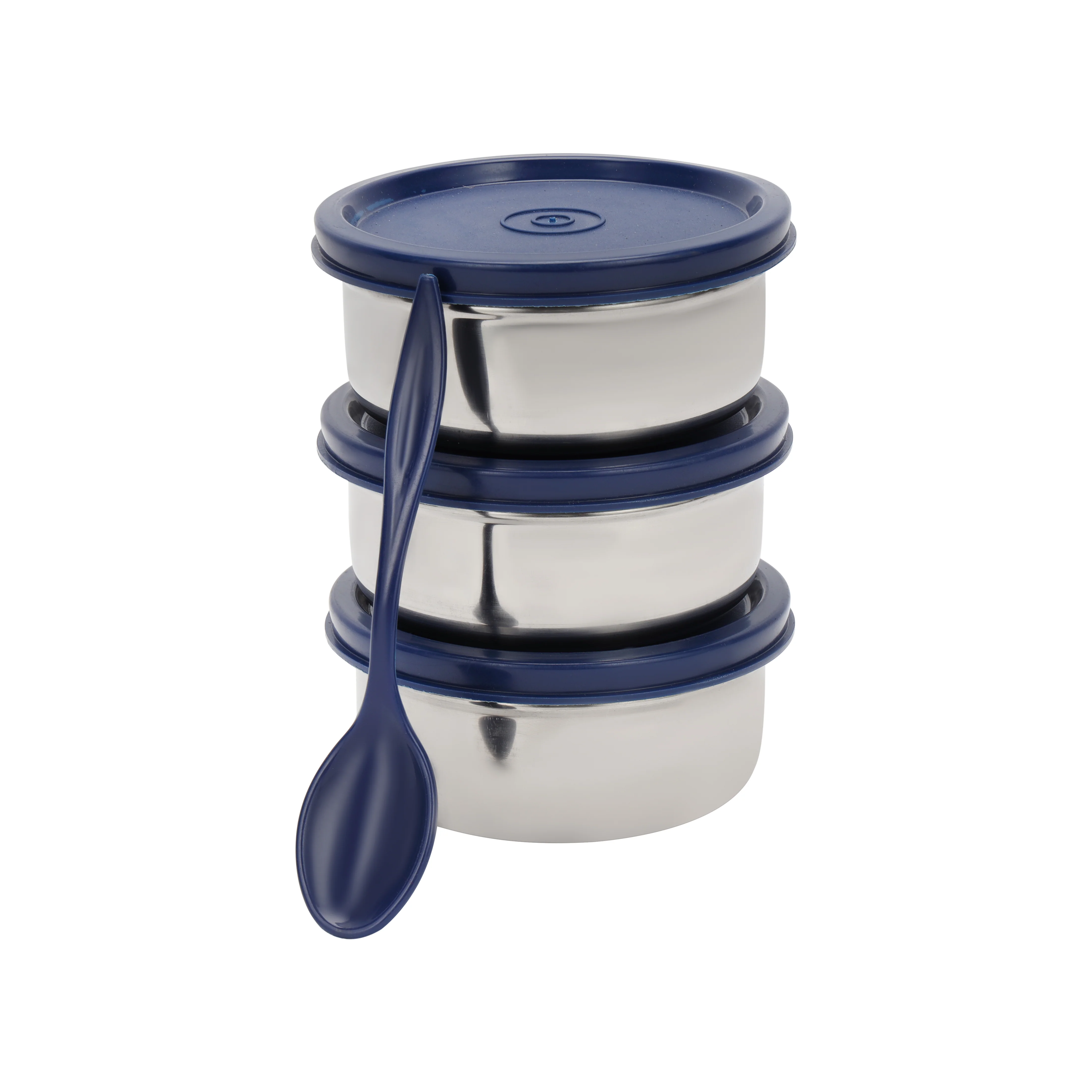 Royalford RF13042 3Pc Stainless Steel Lunch Box with Insulated Carry Bag | BPA Free | Leakproof Food Containers Tiffin Set | Perfect for Office, School & Travel - Image 2