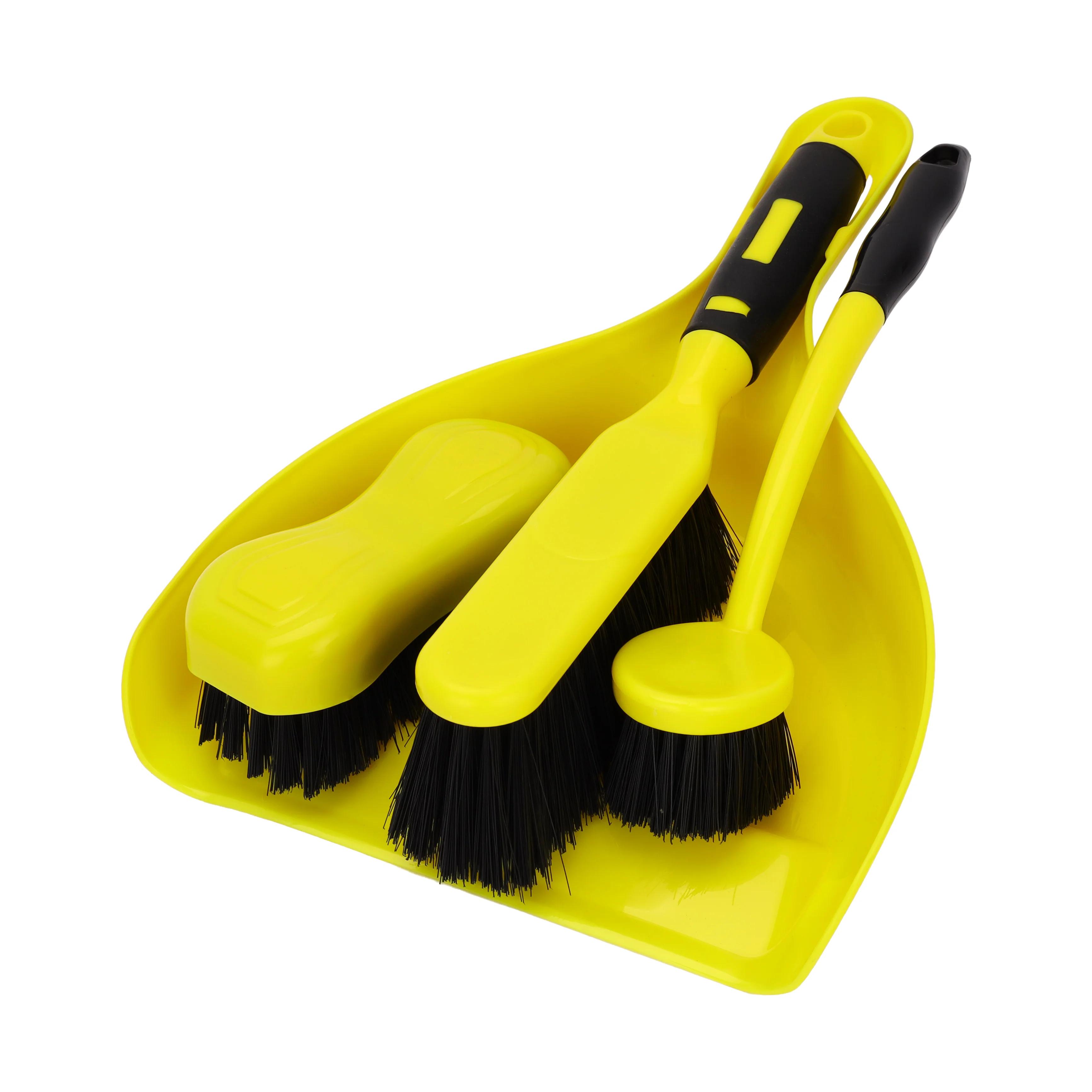 Royalford RF13045 4 Piece Dust Pan and Cleaning Brush Set |Floor Brush, Sink Brush and Hard Floor Scrub Brush | Durable Multi Purpose Cleaning Tools |Compact & Convenient - Image 6