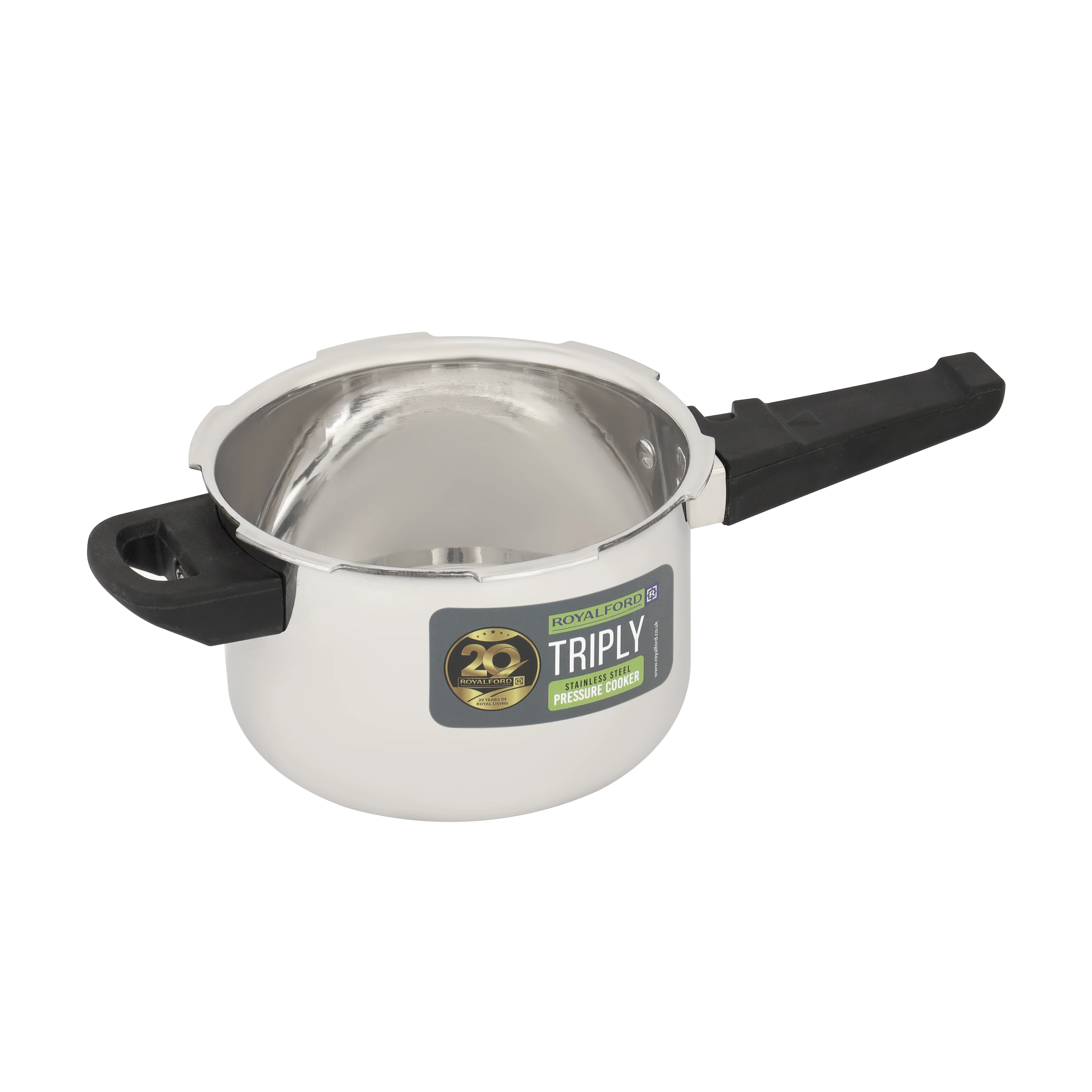 Royalford RF13046 Triply Stainless Steel Pressure Cooker 3L | fast, energy-efficient cooking with even heat distribution, induction compatibility, durable build - Image 3