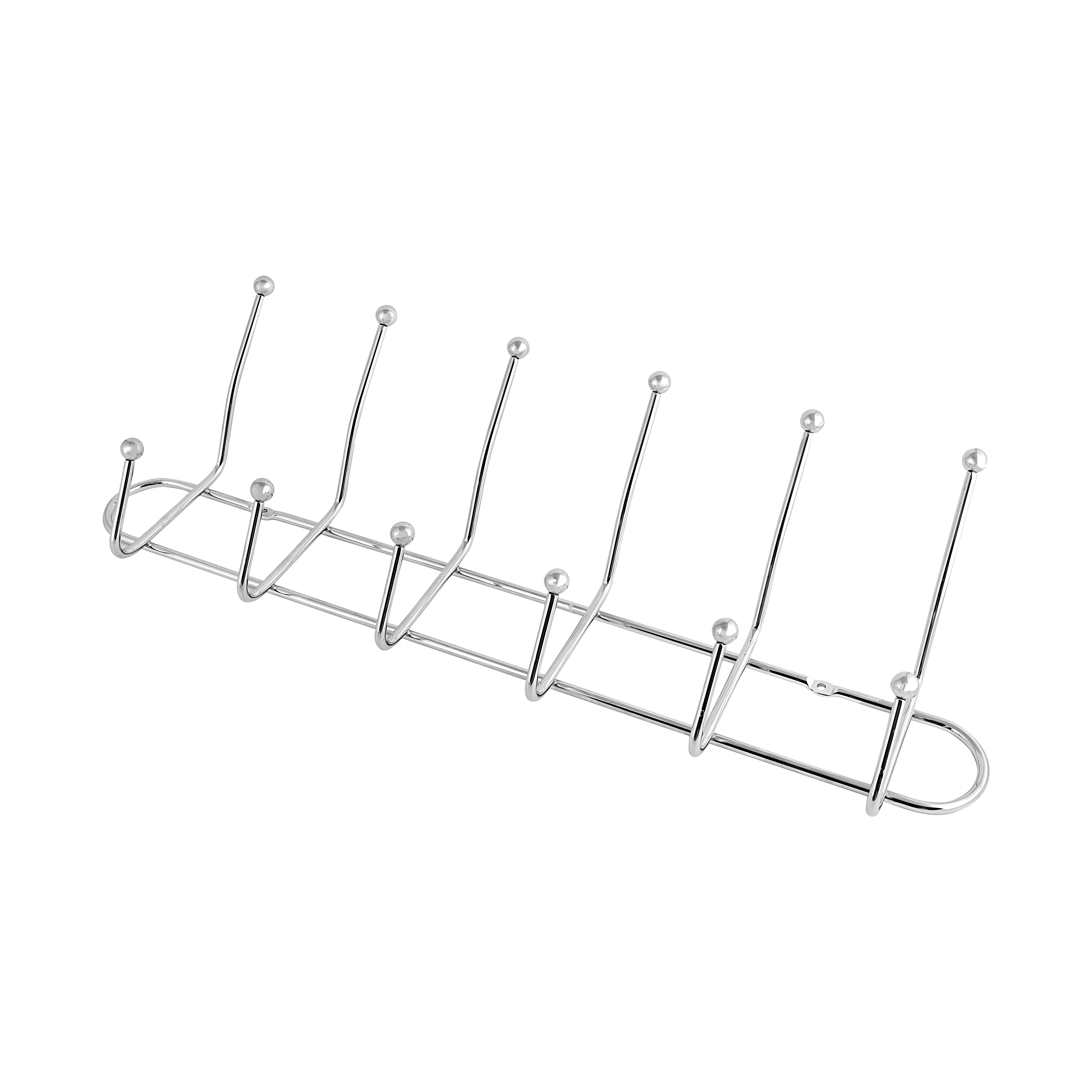 Royalford RF1426-MH6 6 Hooks Metal Hanger | Heavy-Duty Wall Mounted Rack for Towels, Clothes, Keys & Kitchen Accessories |  Space Saving Organizer for Home & Bathroom - Image 3