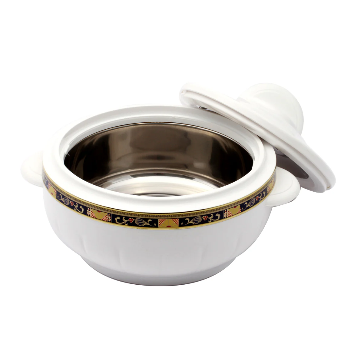 Royalford RF1638 Classic Deluxe Casserole 1600ml | Highly Insulated Stainless Steel Hot Pot with Steel Lid & Inner Bowl for Serving Rice, Curry, Biryani & Chapati - Image 3