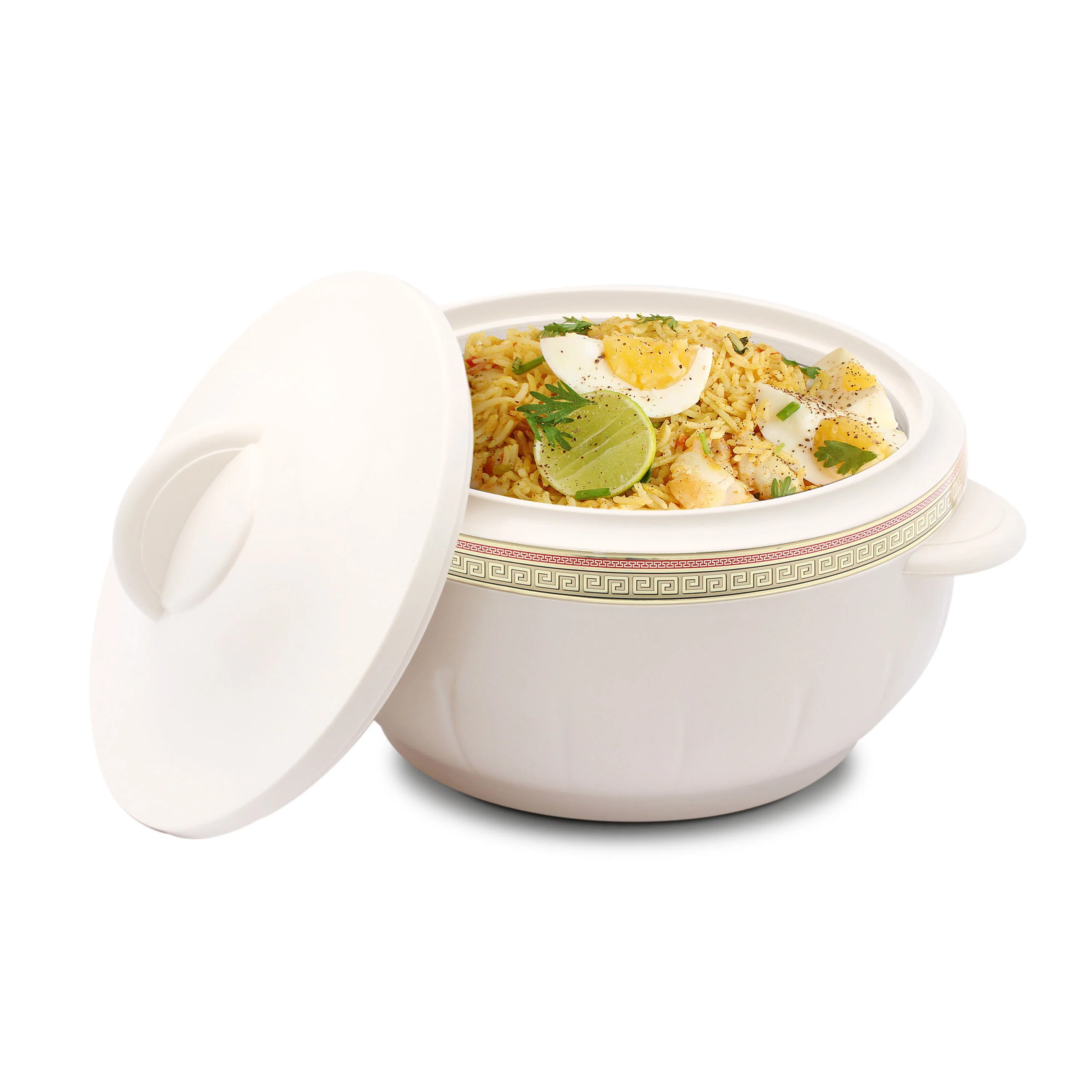 Royalford RF1641 Classic Deluxe Insulated Casserole 3500 ml | Stainless Steel Bowl & Lid| Highly Insulated Heat Retention Hot Pot |Suitable for Serving Rice, Biryani, etc - Image 2