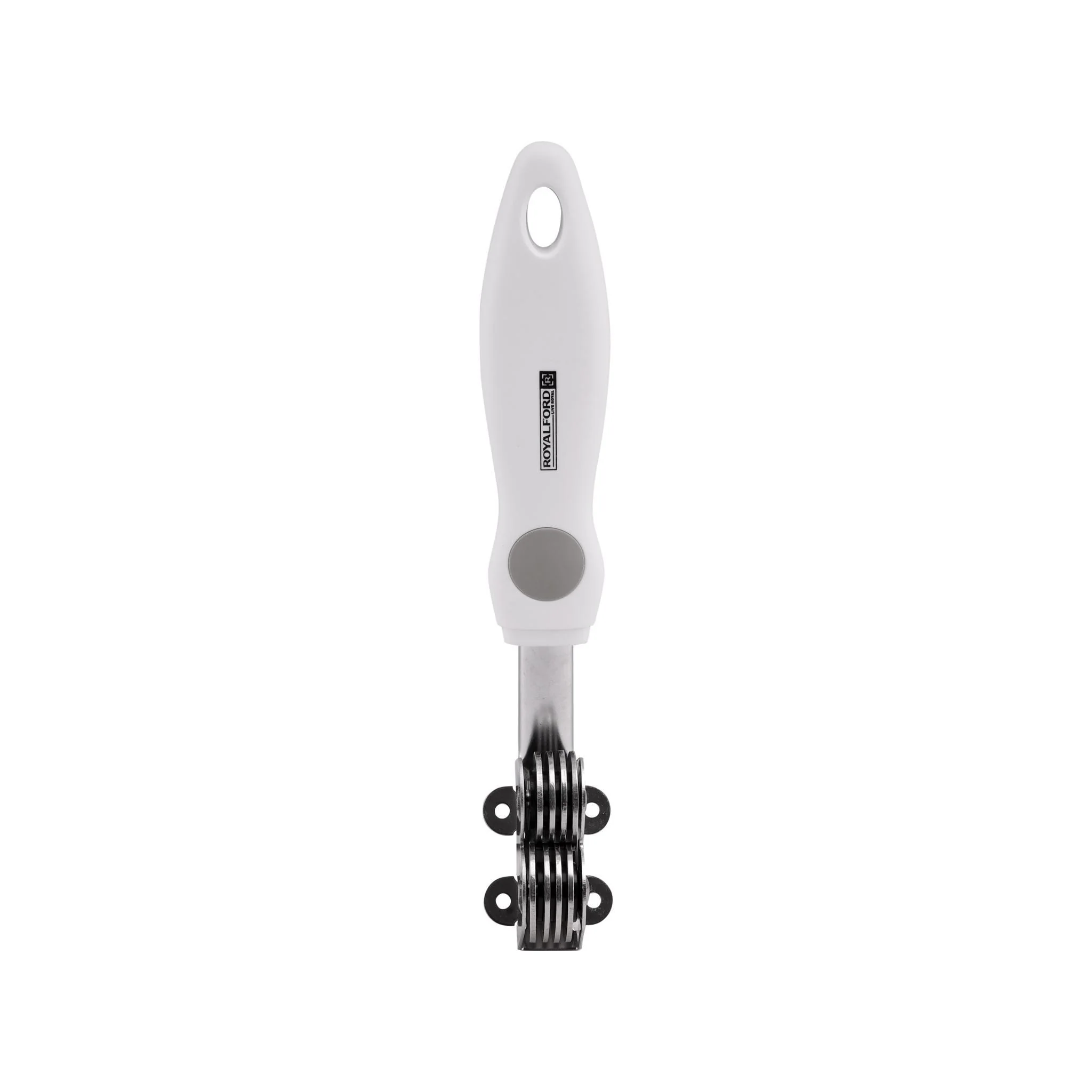 Royalford RF1651-KS Knife Sharpener| stainless steel dual wheels ensures quick & precise sharpening| ergonomic ABS+TPR handle, non-slip grip, durable & easy to use | - Image 3