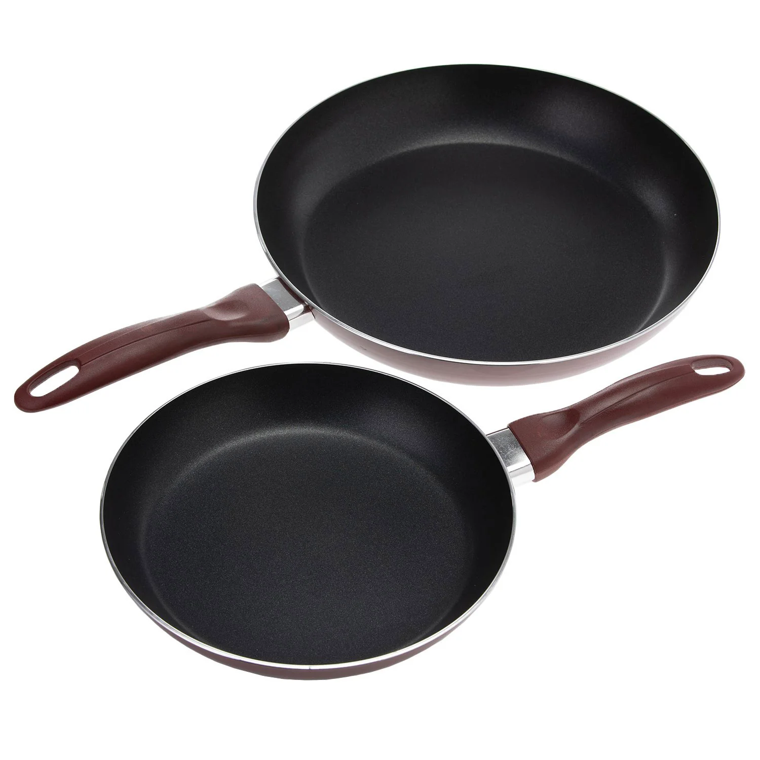 Royalford RF1754-FPSET 2-Piece Non-Stick Fry Pan Set | Reinforced Coating | 2.5mm Thick Double-Layer Aluminium |Heat-Resistant Bakelite Handles | Multi-Hob Compatibility - Image 3