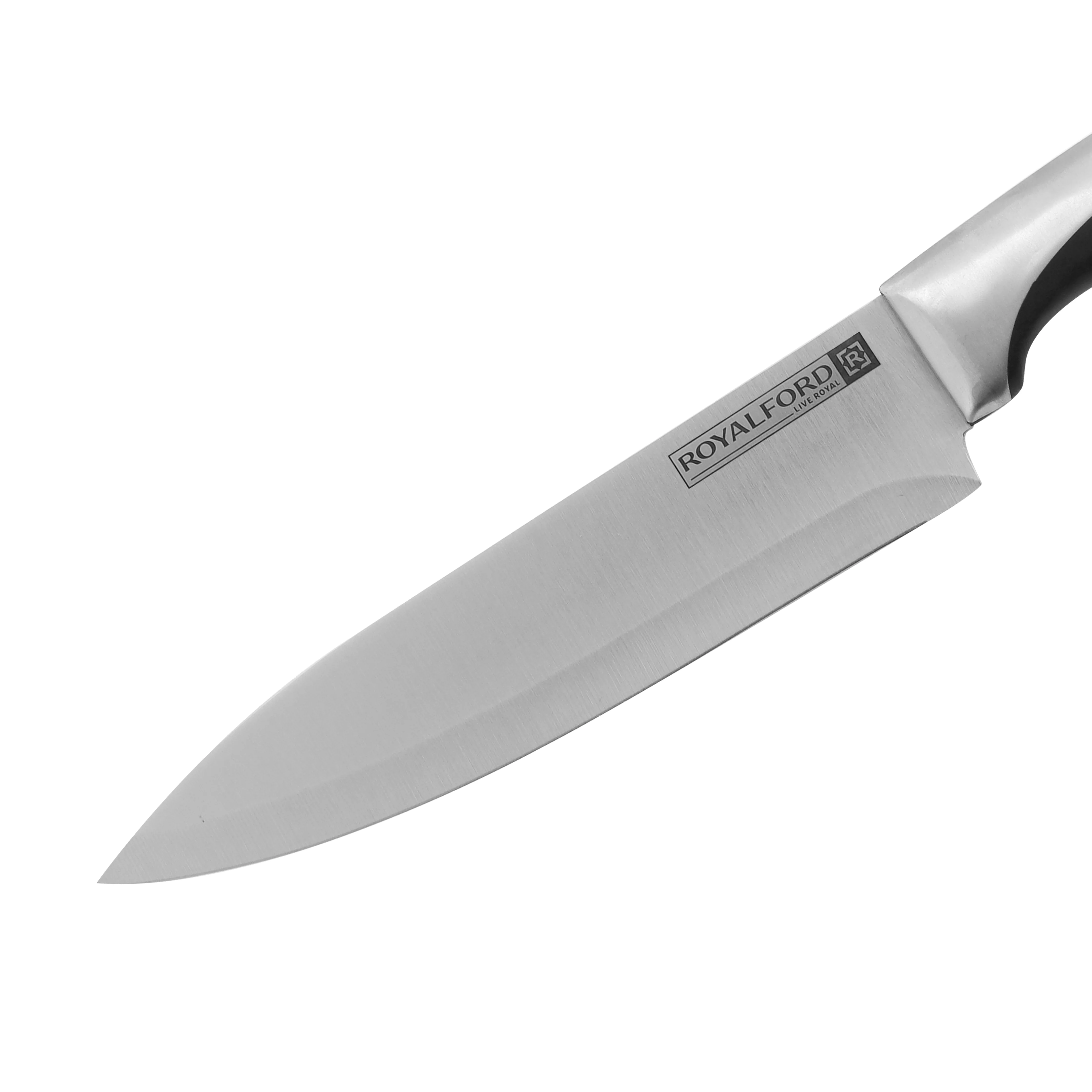 RoyalFord RF1801-CK 8 Inch Chef Knife | Stainless Steel Sharp Kitchen Knife | Ergonomic Handle | Durable Professional Cooking Cutting Tool for Home & Restaurant Use - Image 3