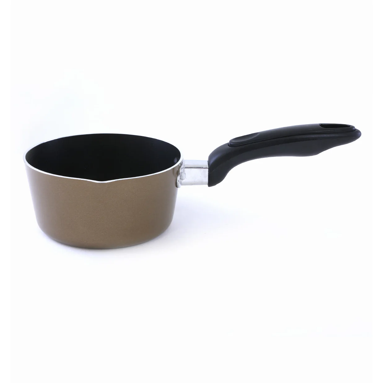 Royalford RF2011-MP16 Aluminium Milk Pan | Durable Non-Stick Coating | 2-Layer Construction | Heat-Resistant Handle | Multi-Hob Compatibility & PFOA-Free Design