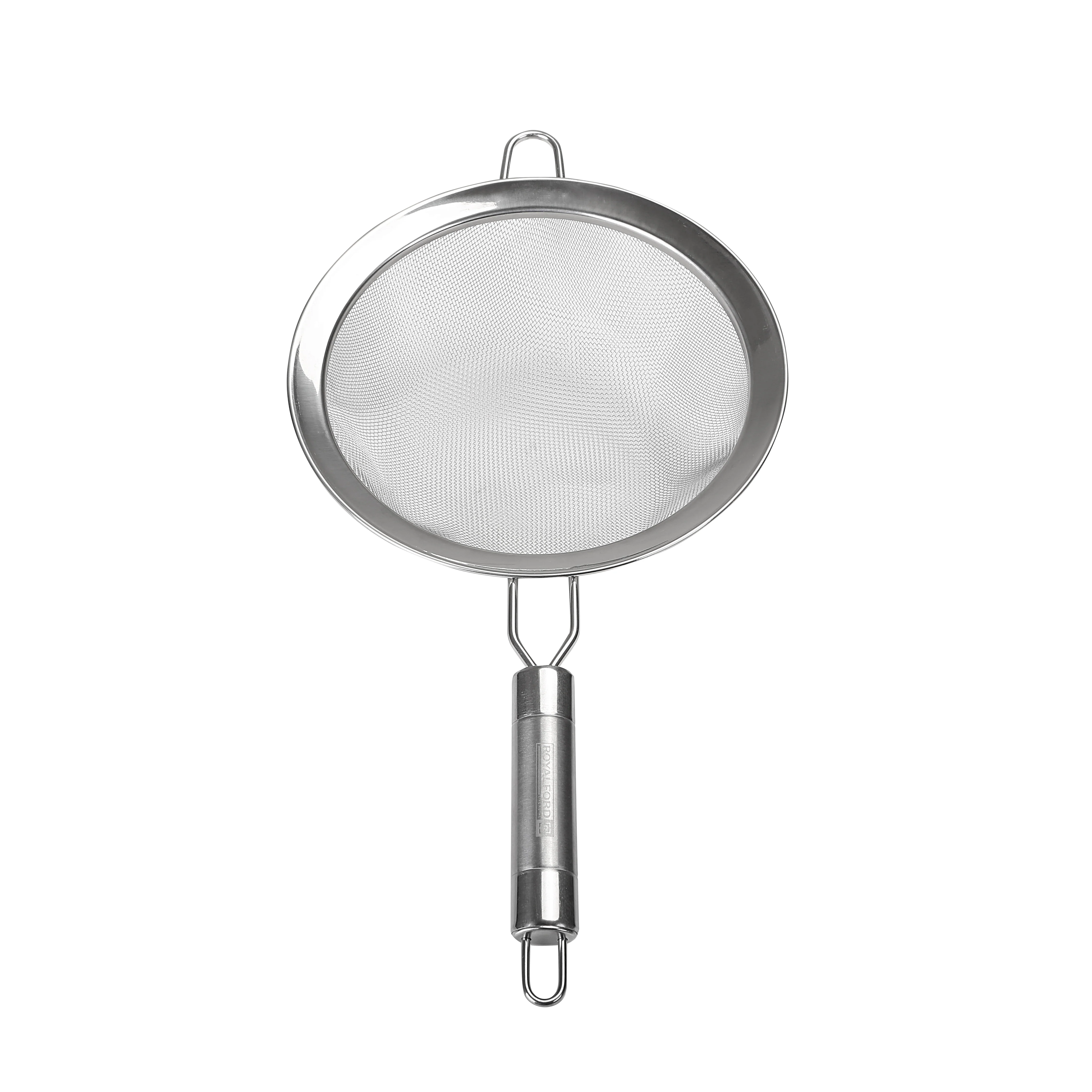 Royalford RF2051 S20 Stainless Steel Strainer 20cm | Durable Rust-Resistant Kitchen Colander | Ergonomic Gripped Handle | Fine Mesh Drainage & Dishwasher Safe Design - Image 3