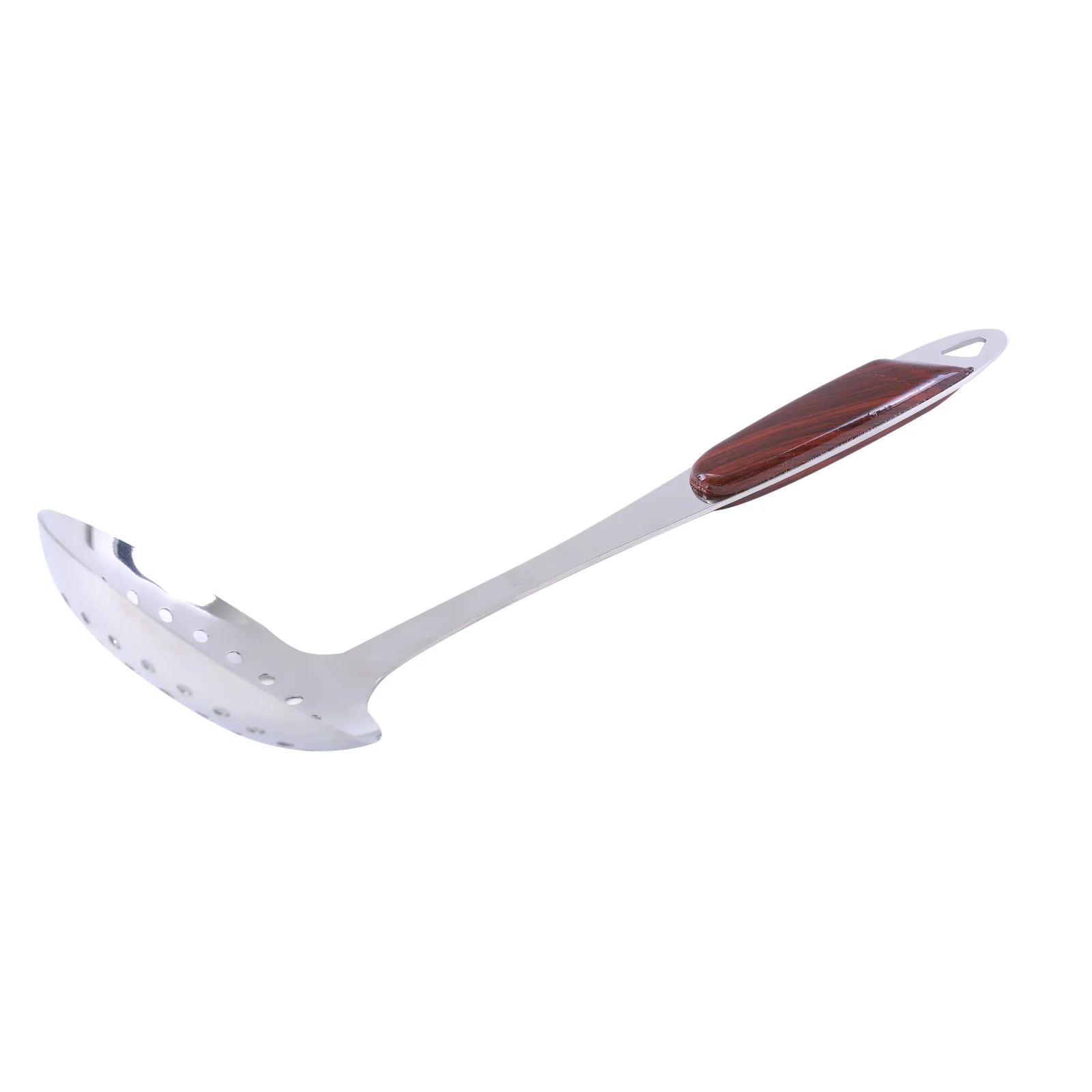 Royalford RF2063S Stainless Steel Skimmer Slotted Spoon | Frying Strainer with Ergonomic Grip Handle | Durable Oil Draining Kitchen Tool | Dishwasher Safe Cooking Utensil - Image 4