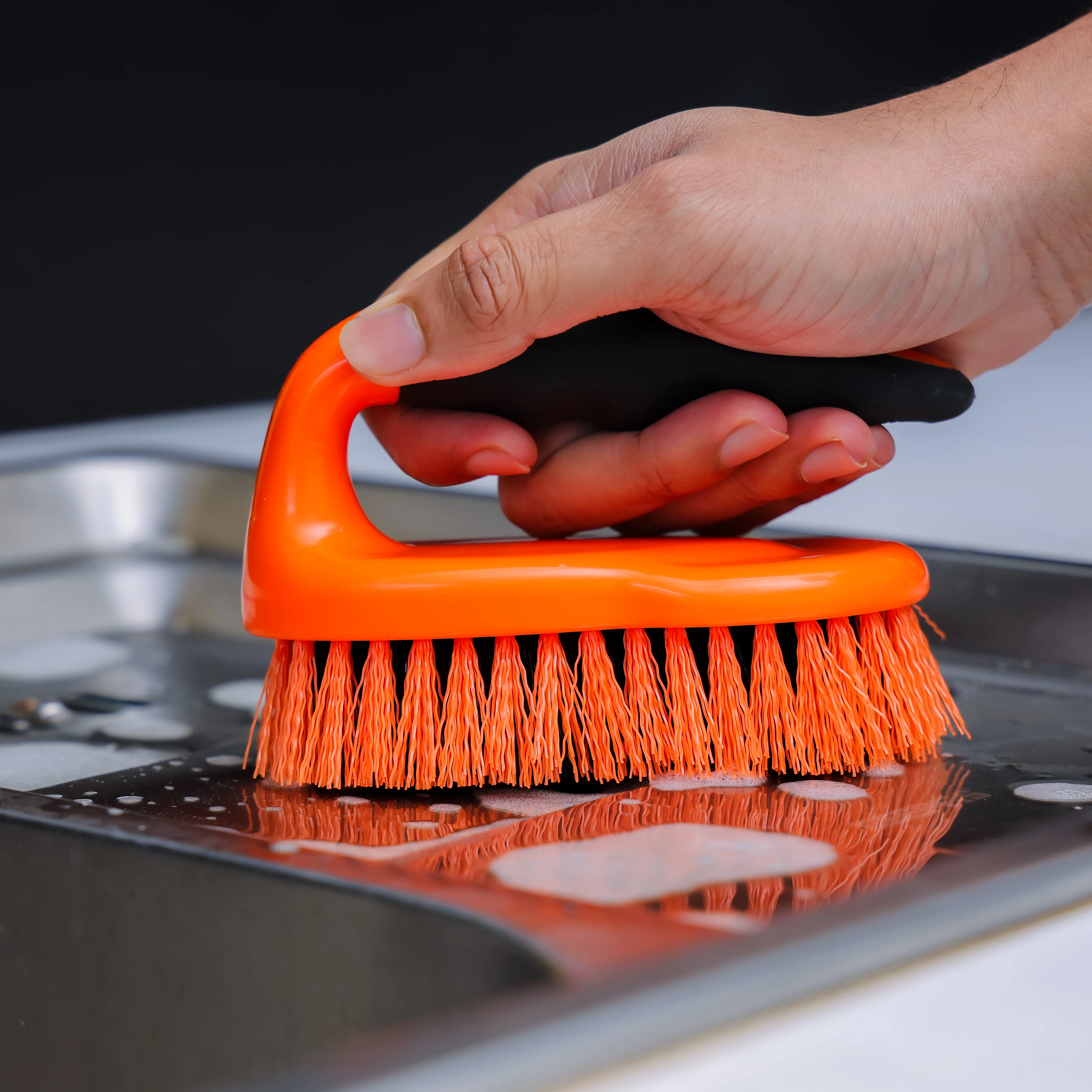 Royalford RF2356-FB Floor/Dish Brush | ergonomic grip and durable bristles for effective cleaning| ideal for floors, dishes, tiles, and everyday household uses| - Image 2