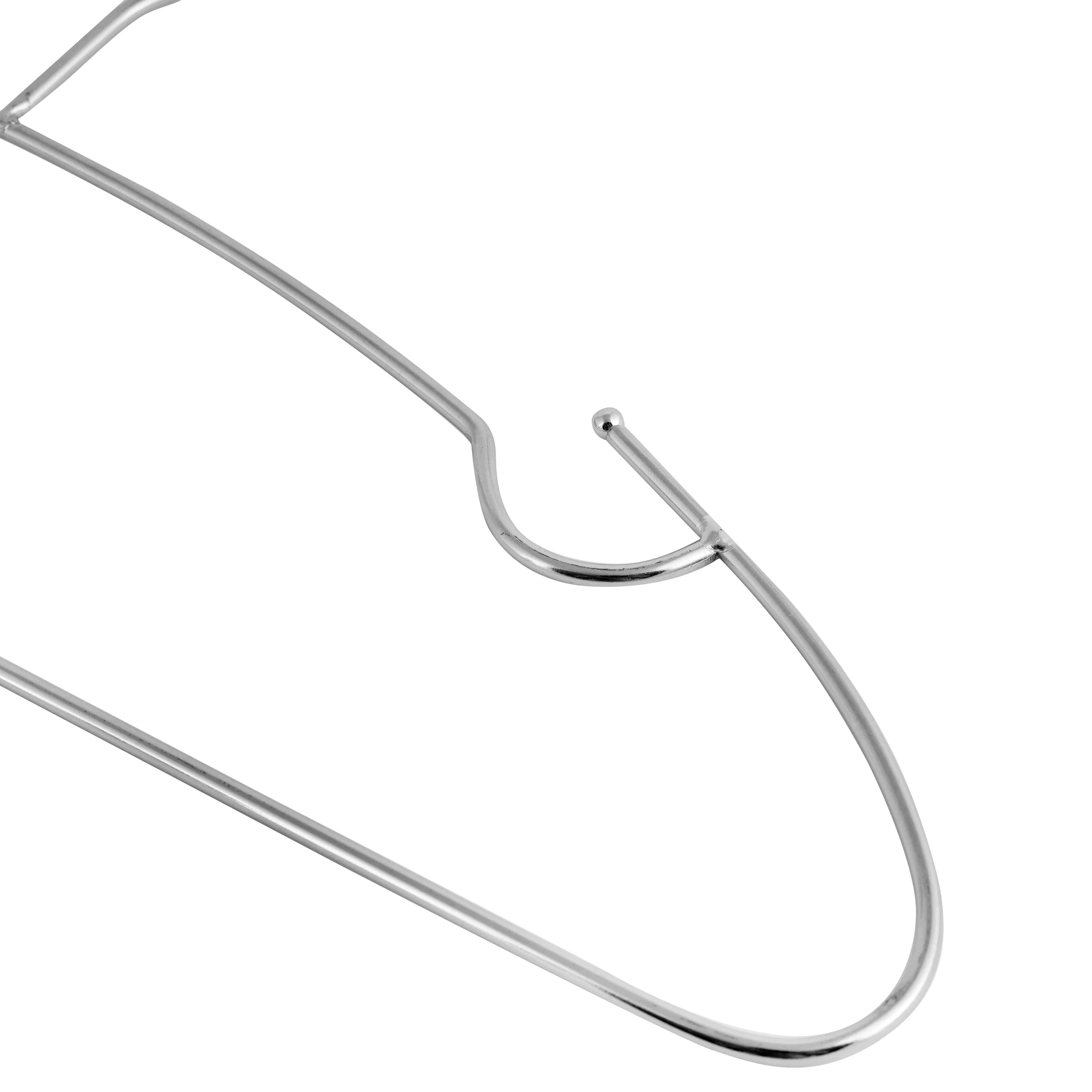 Royalford RF2574 6PCS Metal Hanger Set| Heavy-Duty Chrome-Plated Rust-Resistant Clothes Hangers | Shoulder Notches| Slim Space-Saving Design for Shirts, Dresses & Jackets - Image 4
