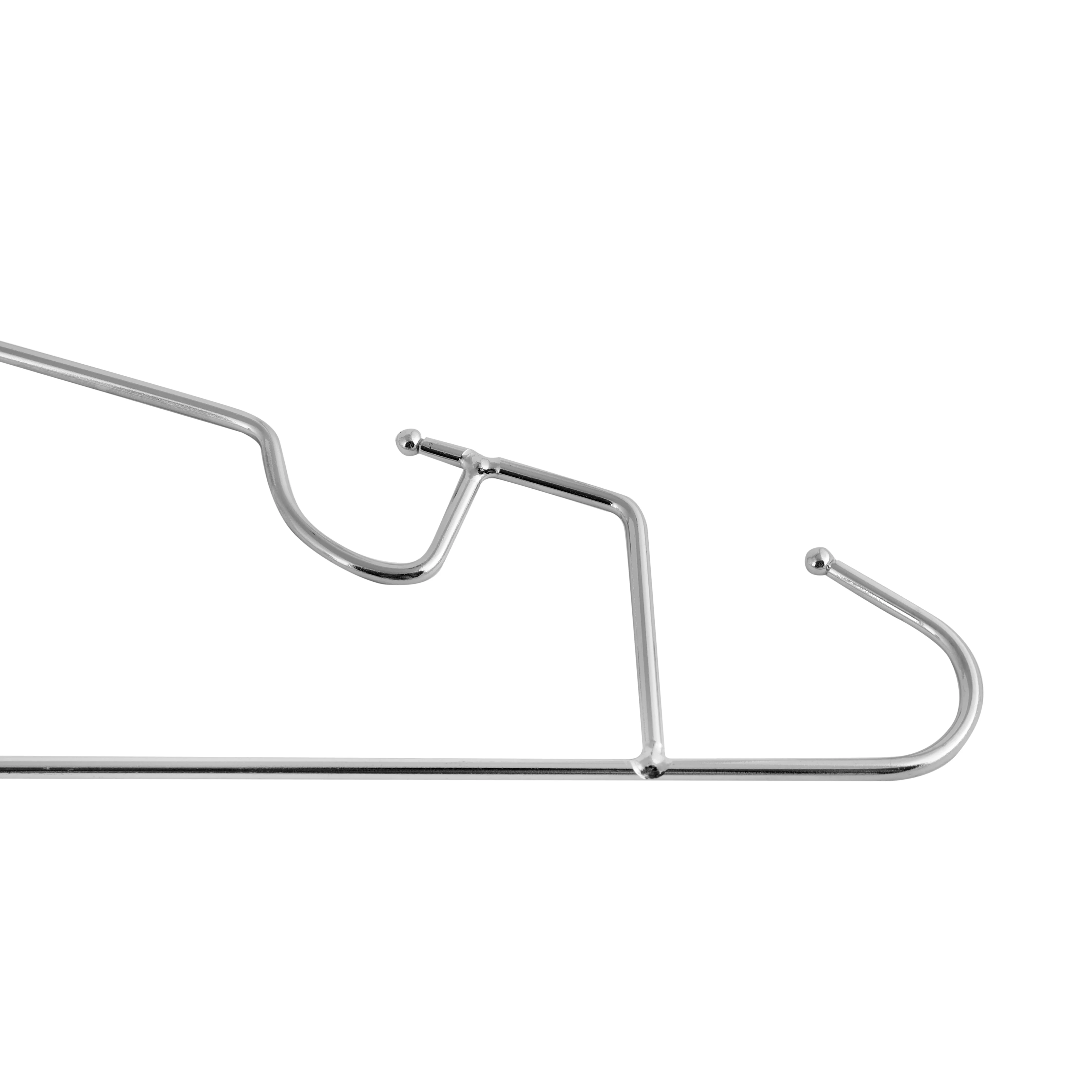 Royalford RF2575 6PCS Metal Hanger Set | Chrome-Plated Multi-Hook Rust-Resistant Clothes Hangers | Space-Saving Design | Perfect for Shirts, Pants, Dresses & Accessories - Image 4