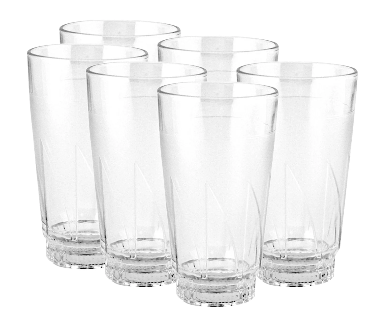 RoyalFord RF2654-GT6 Glass Tumbler Set | Premium Clear Drinking Glasses | Durable Beverage Cups for Water, Juice & Soft Drinks |Perfect for home dining, offices & cafes - Image 3