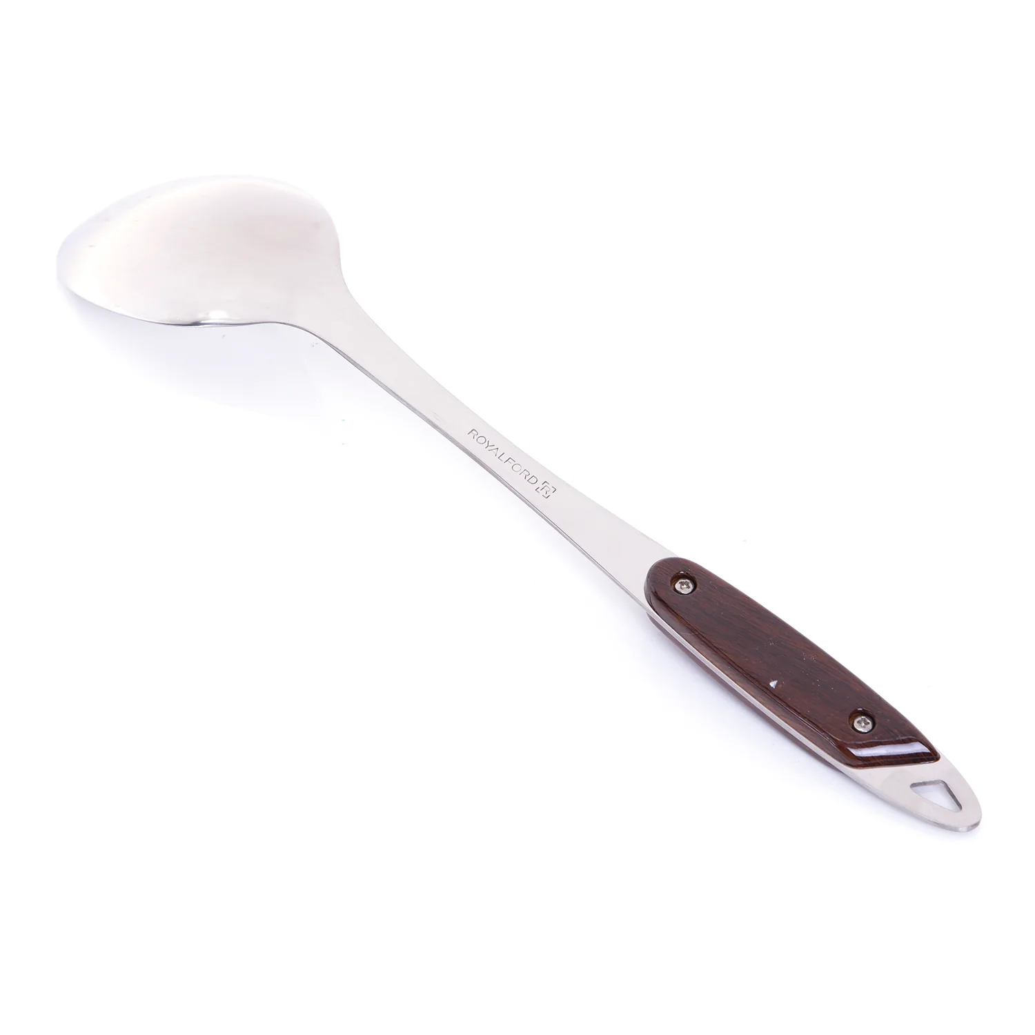 Royalford RF2763-SP Stainless Steel Sauce Spoon | Ergonomic Grip Handle| Durable Kitchen Serving Spoon for Sauce, Soup, Curry & Gravy | Dishwasher Safe Cooking Tool - Image 2