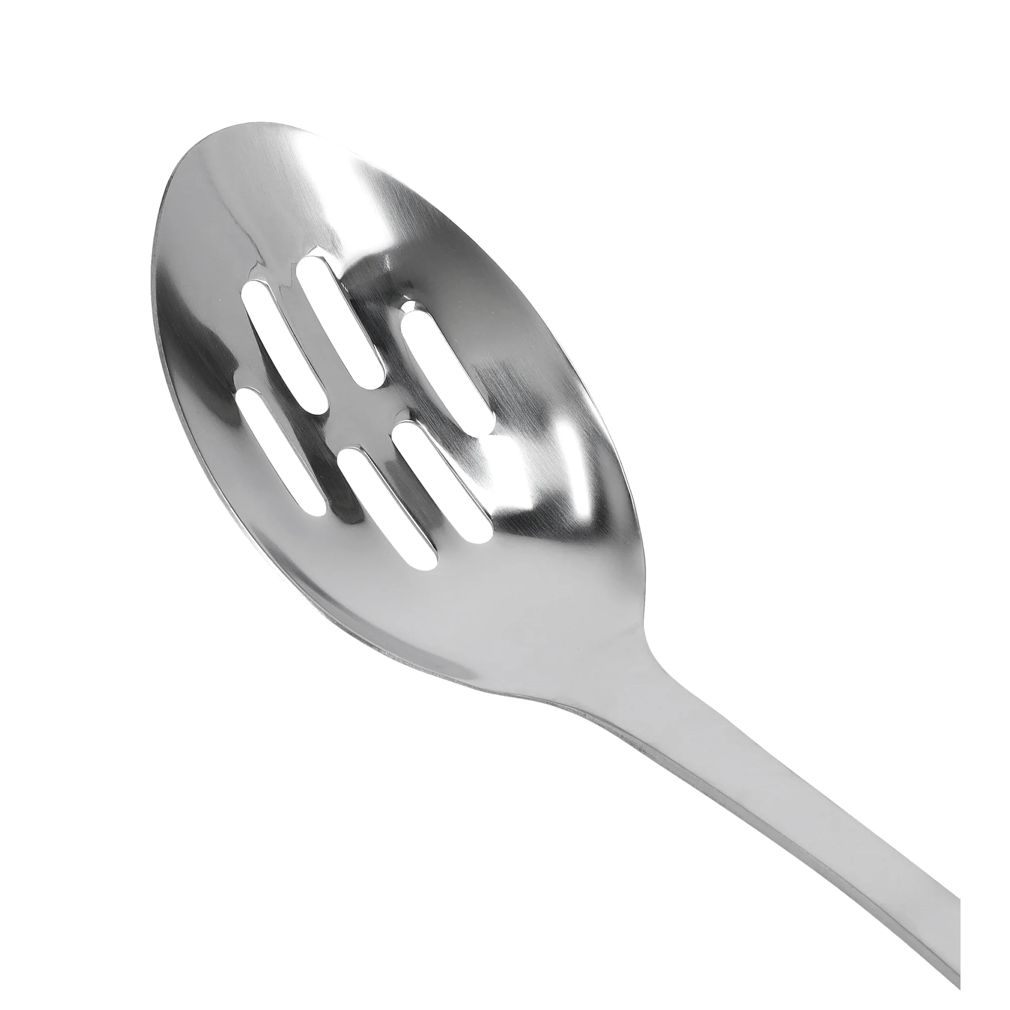 Royalford RF2764-SP Stainless Steel Slotted Spoon | Ergonomic Gripped Handle | Durable Shiny Finish| Heat Resistant Cooking Utensil| Dishwasher Safe Slotted Serving Spoon - Image 4