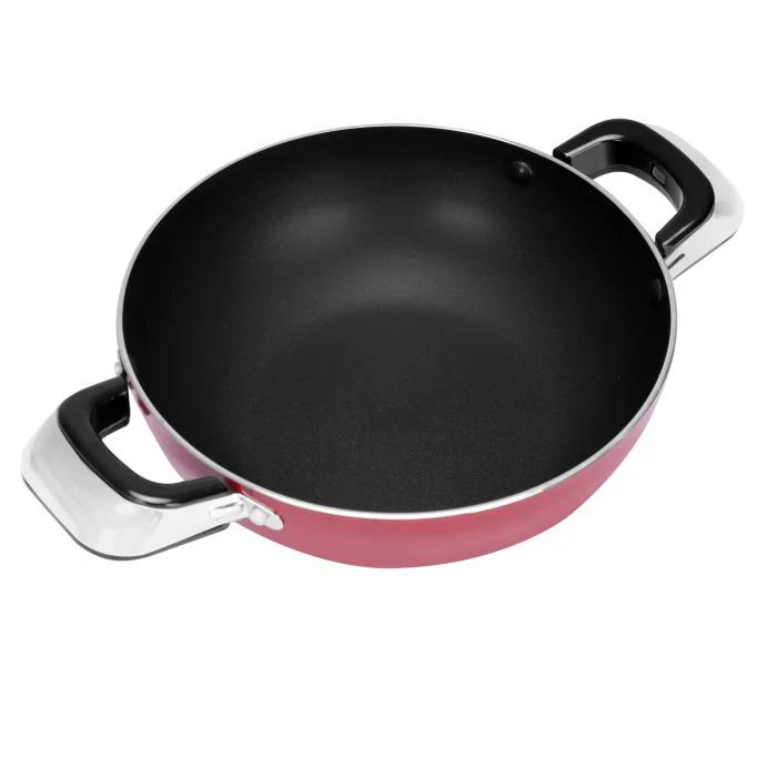 Royalford RF2947 Aluminium Wok Pan with Glass Lid, 22 CM - Induction Safe Frying Pan with Durable Non-Stick Granite Coating | Dishwasher Safe |Glass Lid & Heat-Resistant Handles - Cookware Casserole Pan - Image 7