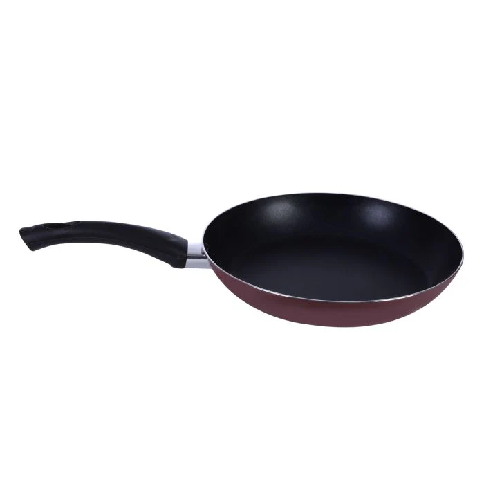 Royalford RF2953 Non-Stick Frypan with Glass Lid| 3 Layer PFOA & Lead Free Coating| Premium Aluminium Body| Bakelite Handle| Gas & Induction Compatible Cookware Pan Set - Image 2