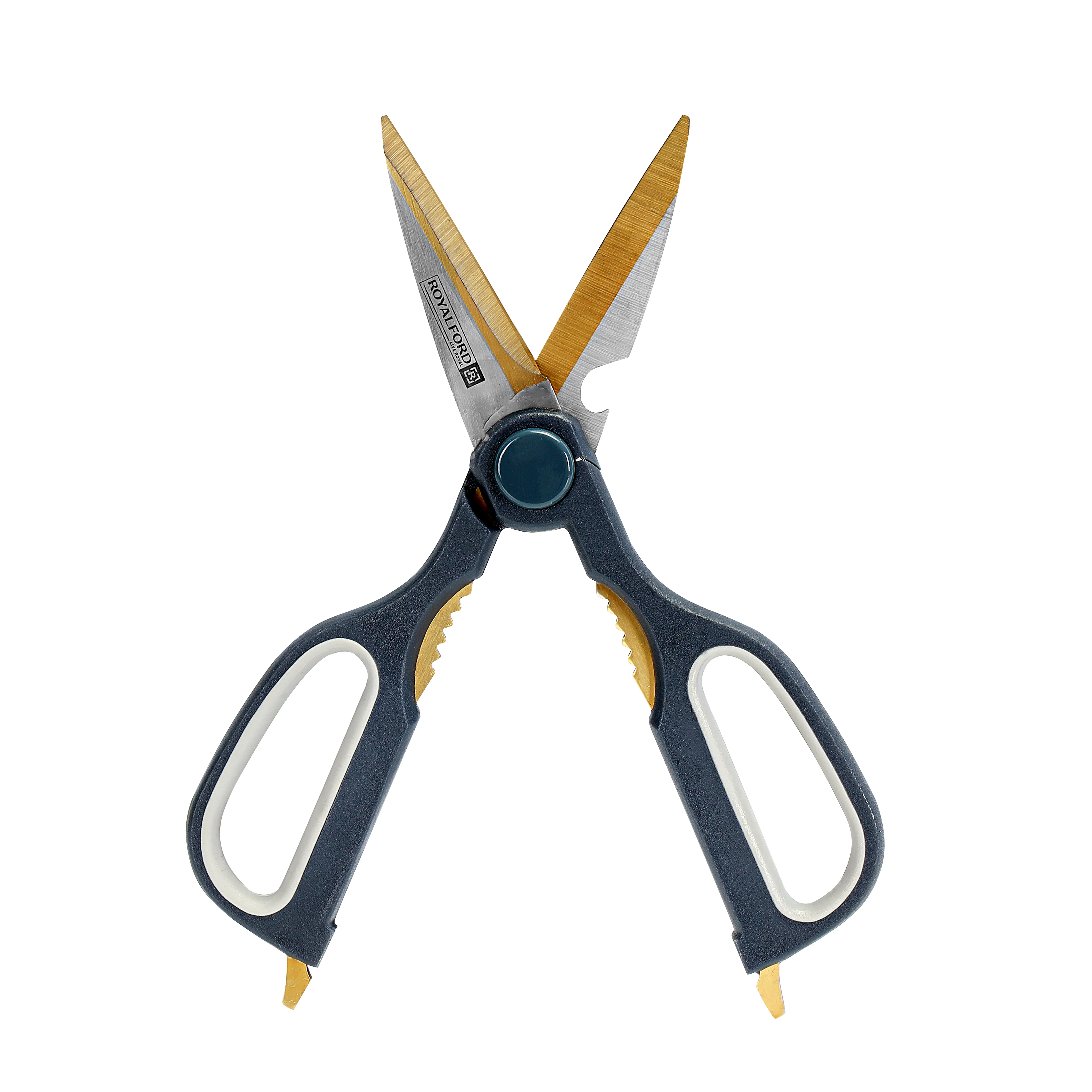 Royalford RF2992 Professional Kitchen Scissor | Stainless Steel | Multipurpose Kitchen Shears with Ergonomic Handle | Rust-Resistant & Long-Lasting Kitchen Scissor - Image 3
