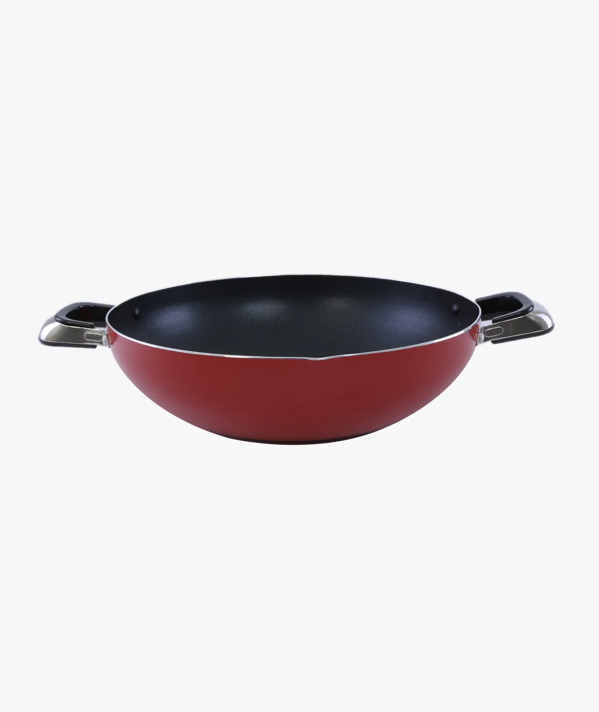 Royalford RF325WP30 Kadai 30CM Without Lid | Non-Stick Coating | Pressed Aluminium Body| CD Bottom for Even Heating| Heat-Resistant Bakelite Handles for Daily Cooking - Image 4