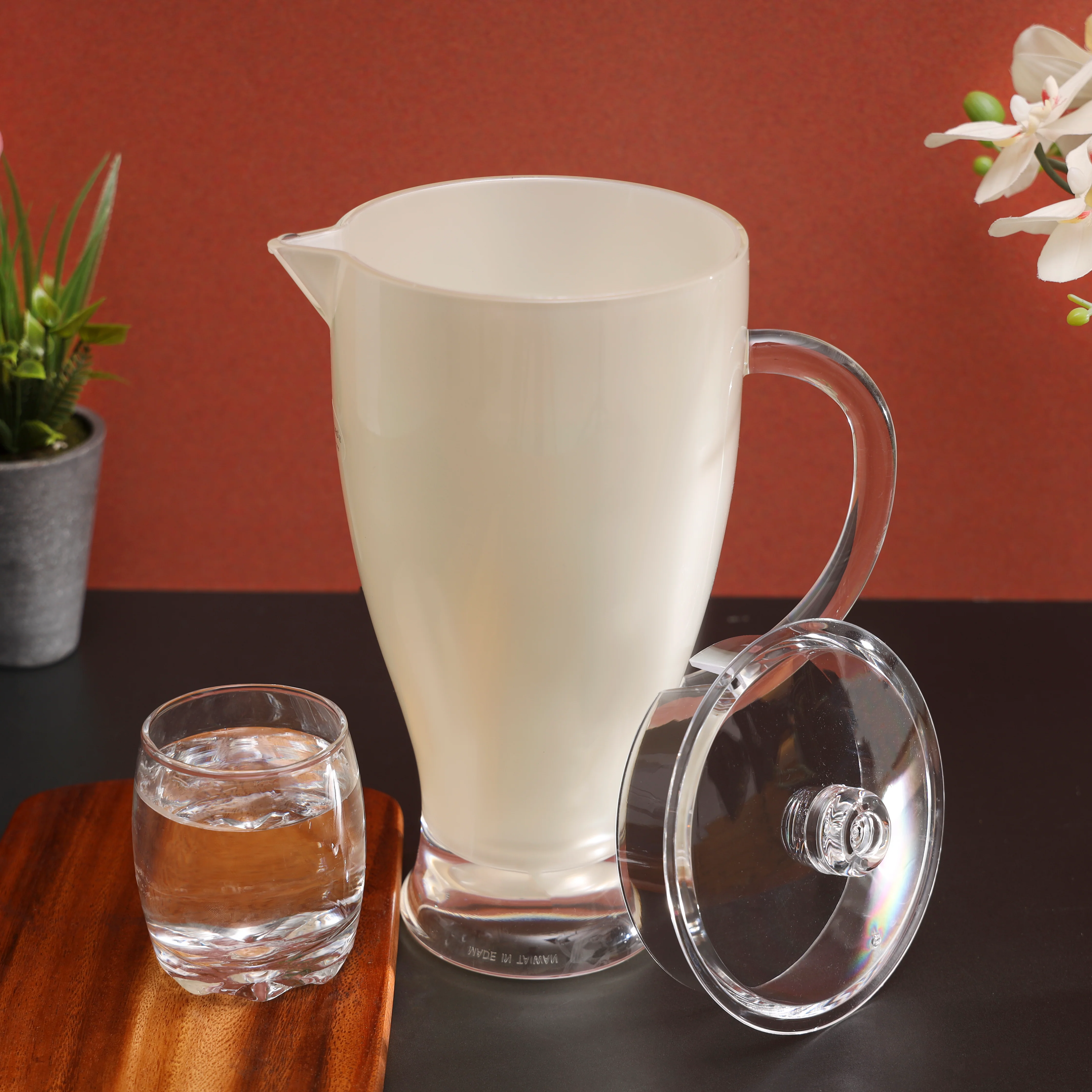 Royalford RF345N Acrylic Water Jug 2.1L | Durable Plastic Body| Spill-Resistant Lid & Ergonomic Handle for Serving Water, Juice, Cold Beverages at Home, Office & Parties - Image 2
